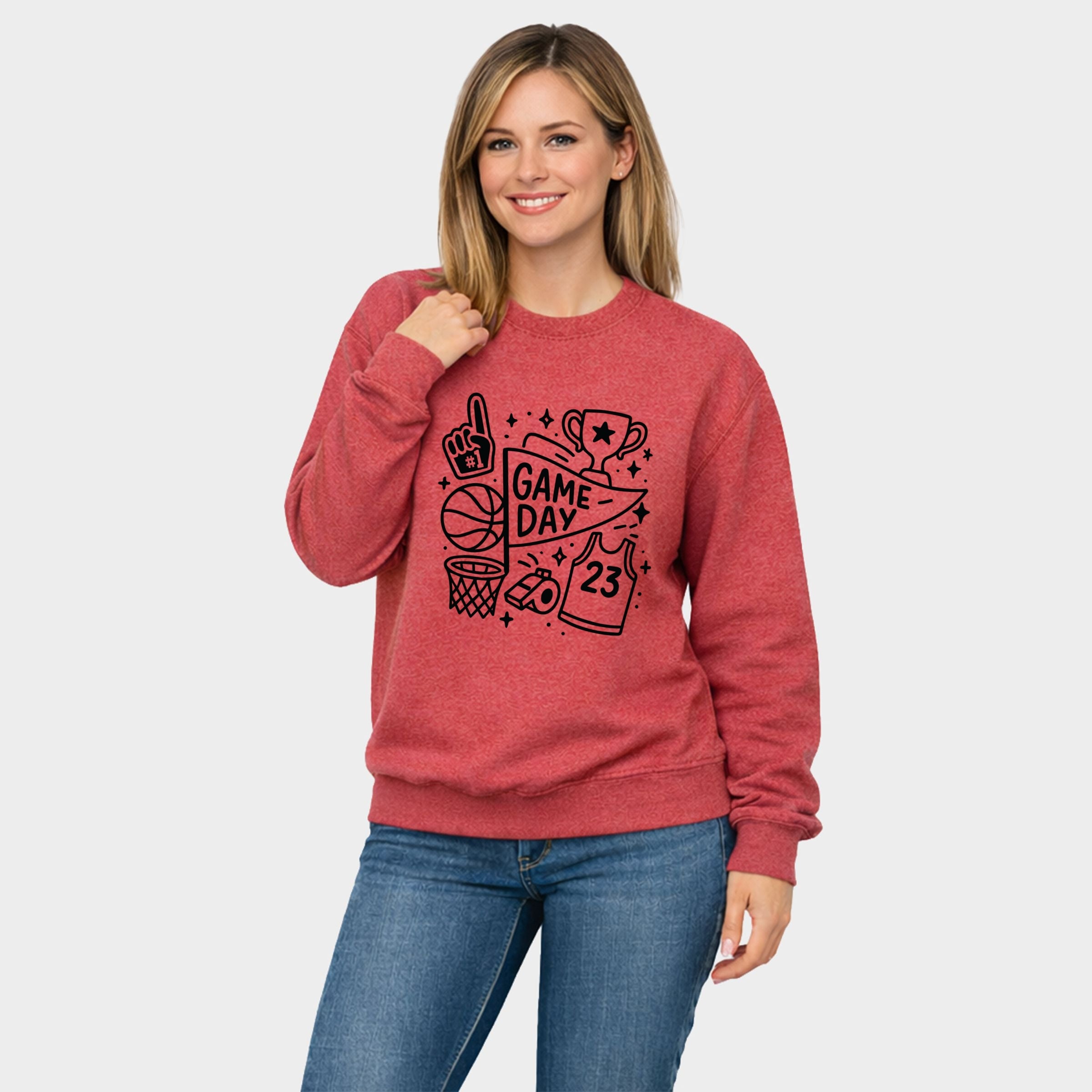 4888B_F-SWT Heather Red