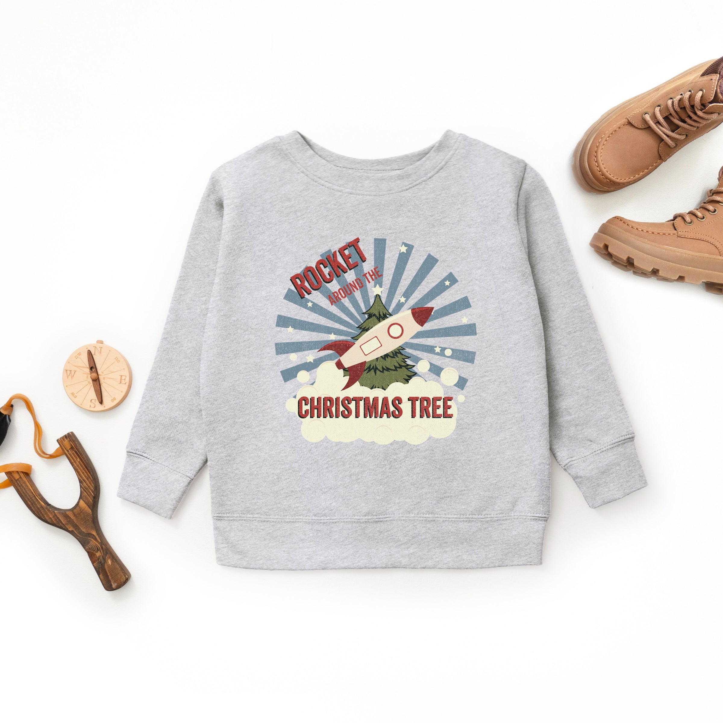 Rocket Around The Christmas Tree - Youth Graphic Sweatshirt