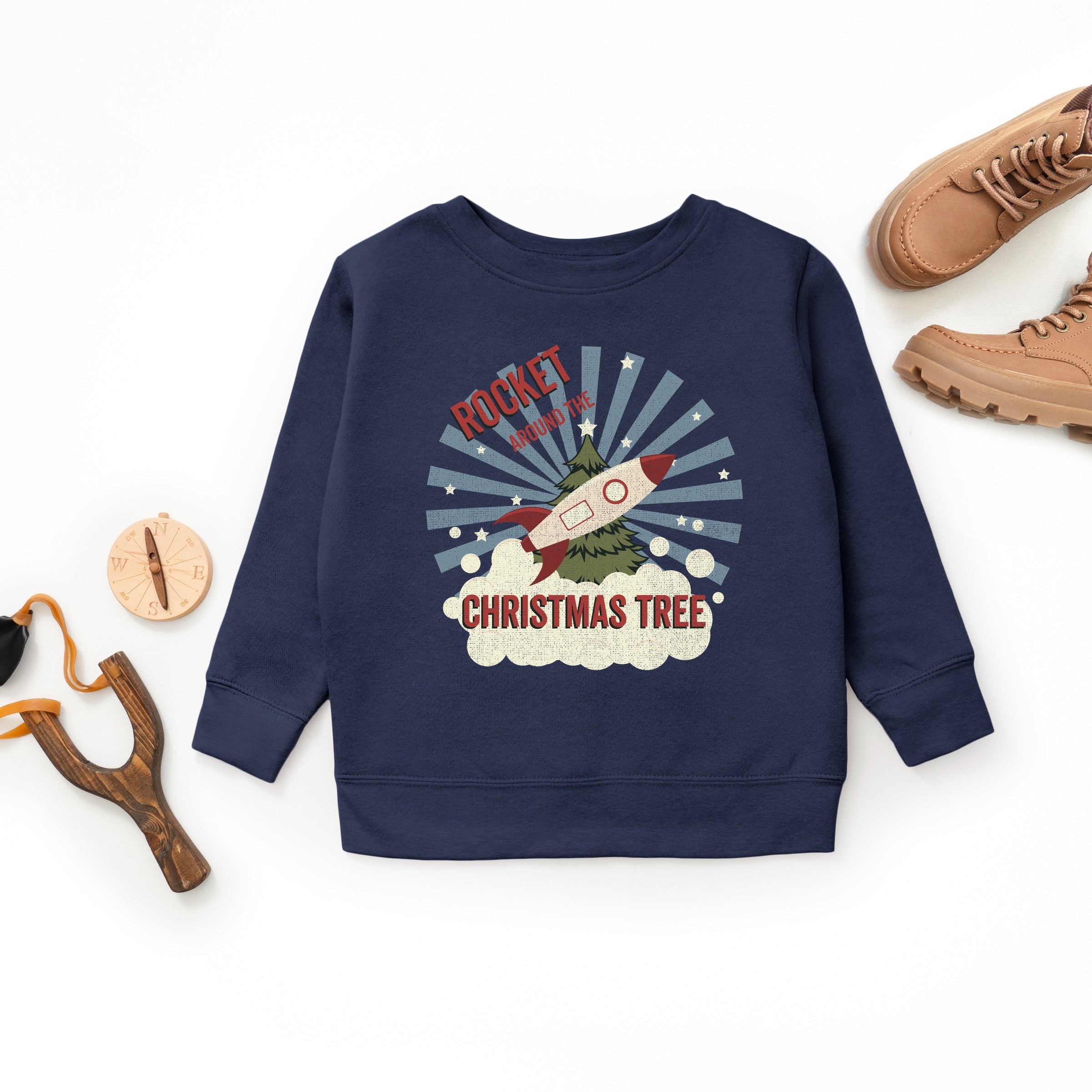 Rocket Around The Christmas Tree - Youth Graphic Sweatshirt