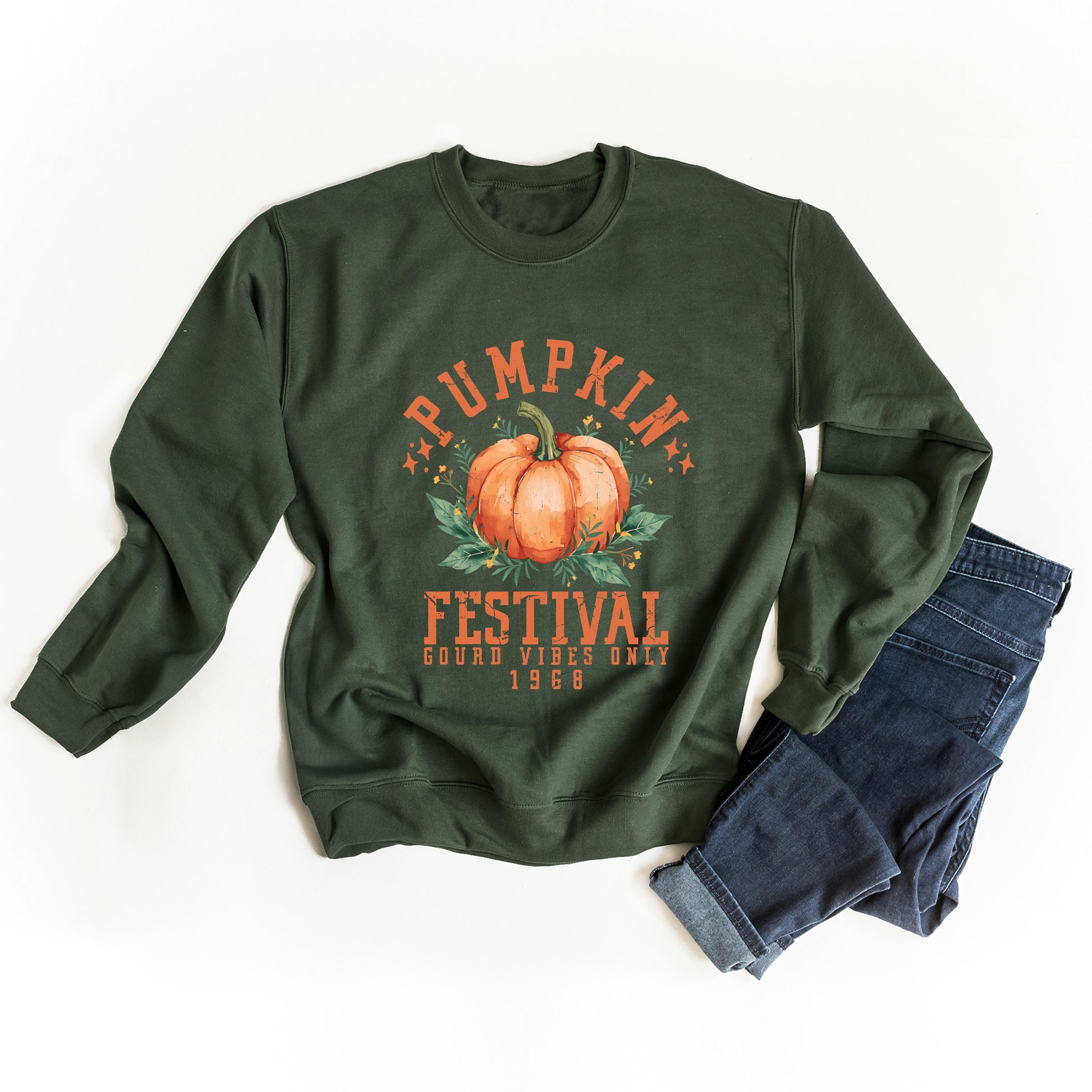 Pumpkin Festival Gourd Vibes - Women's Graphic Sweatshirt