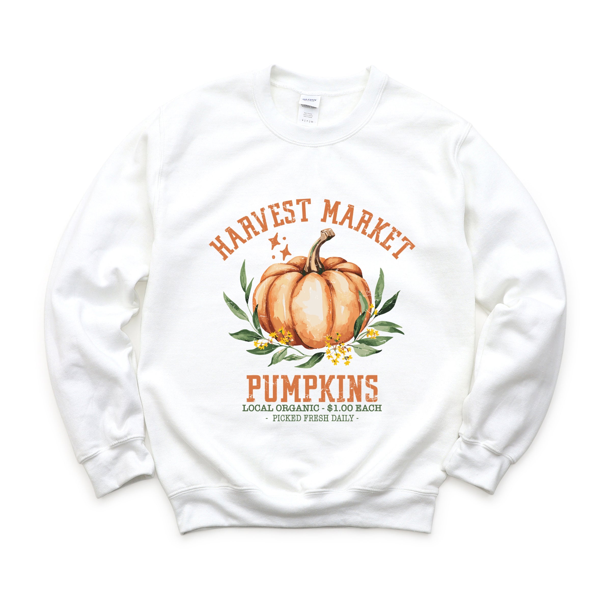 Harvest Market Pumpkins Local Organic - Women's Graphic Sweatshirt