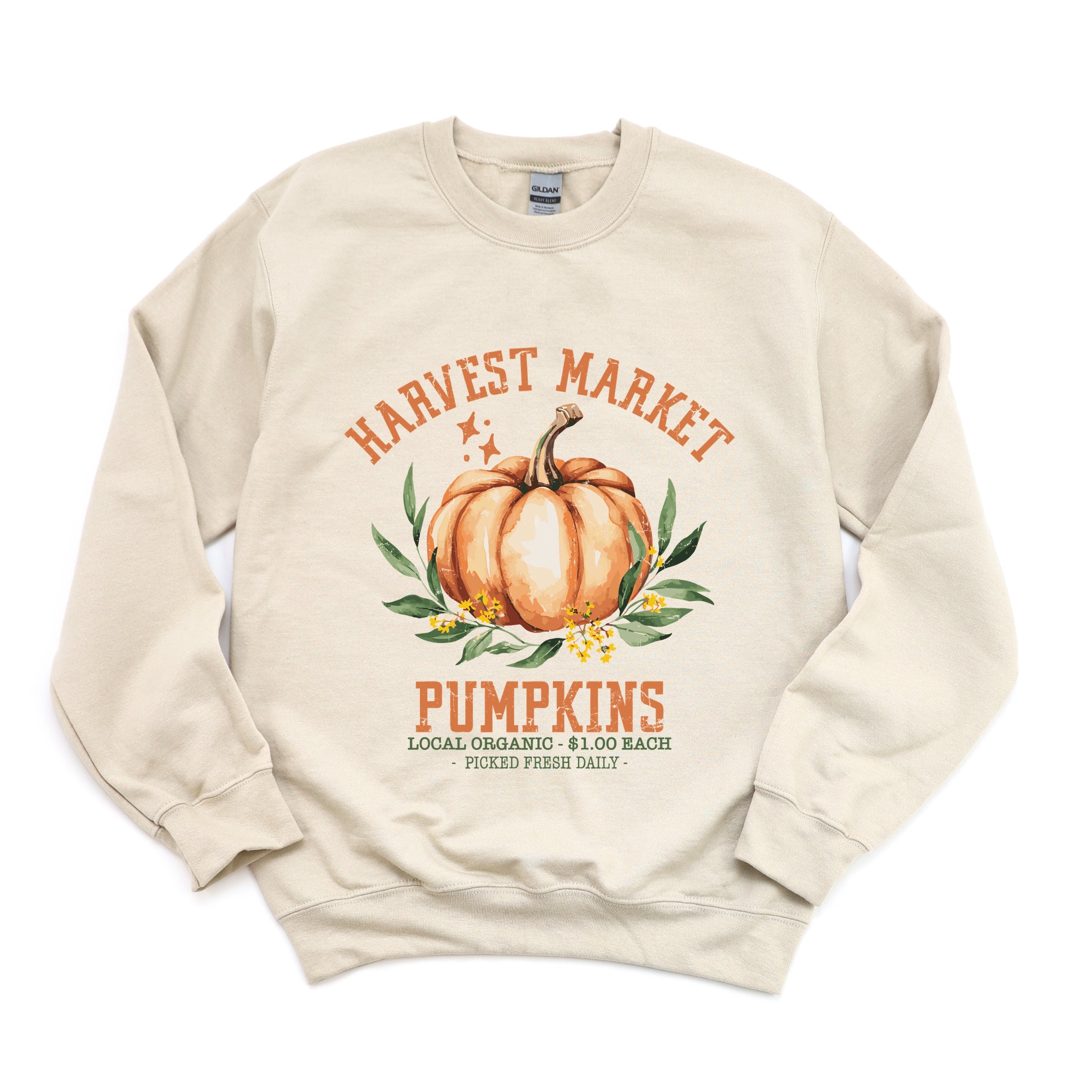 Harvest Market Pumpkins Local Organic - Women's Graphic Sweatshirt