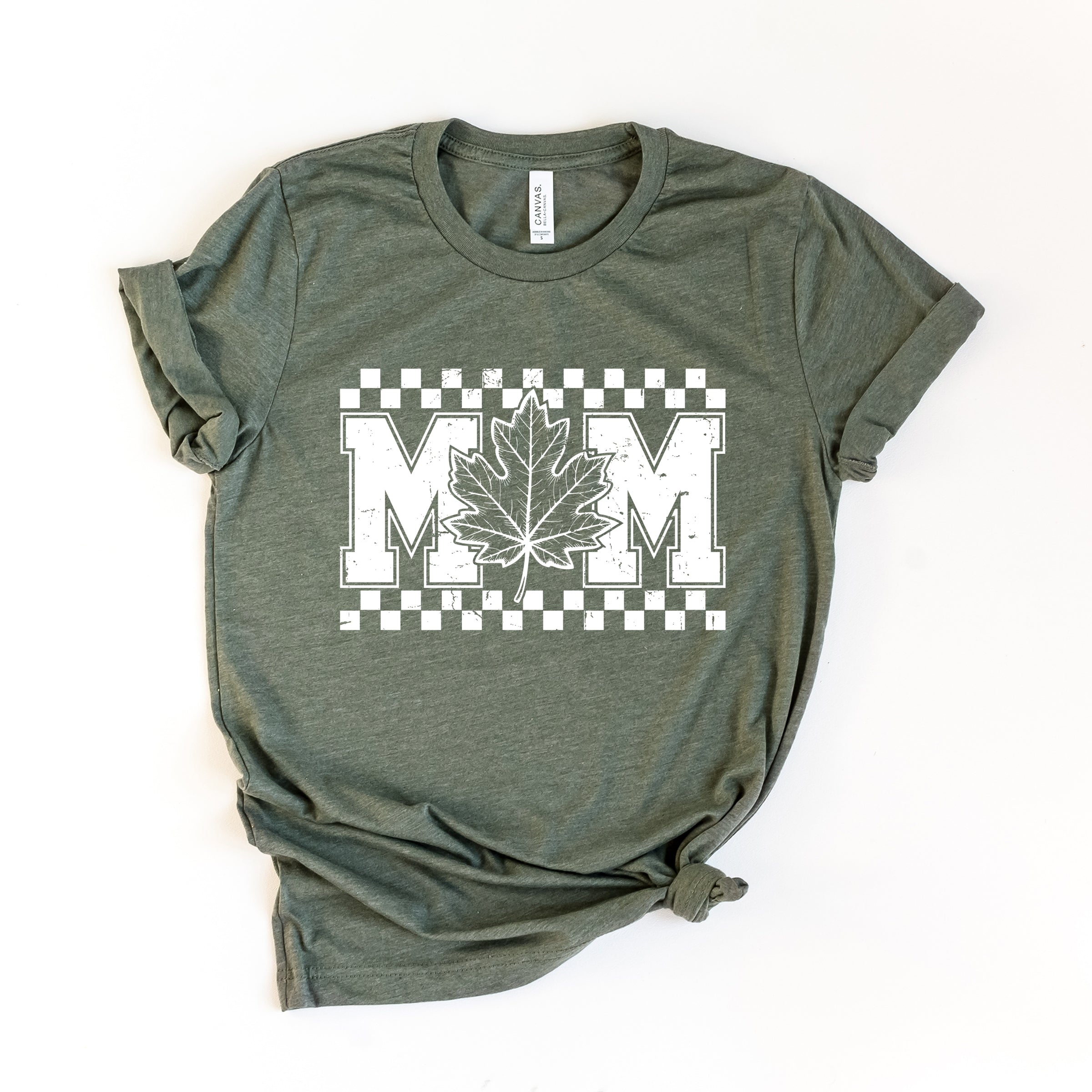 Mom Fall Leaf - Women's Short Sleeve Graphic T-Shirt