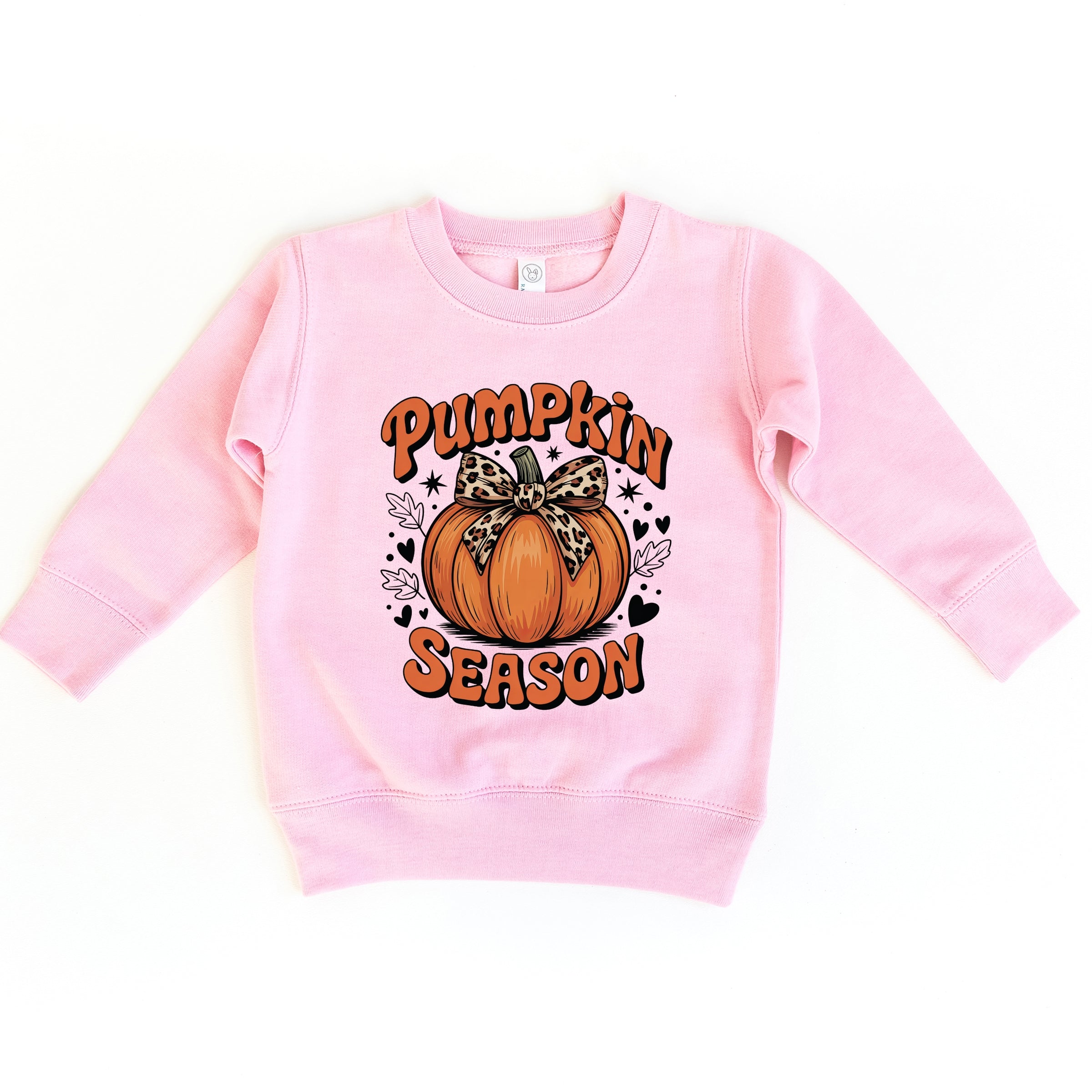 Coquette Pumpkin Season Leopard - Toddler Graphic Sweatshirt