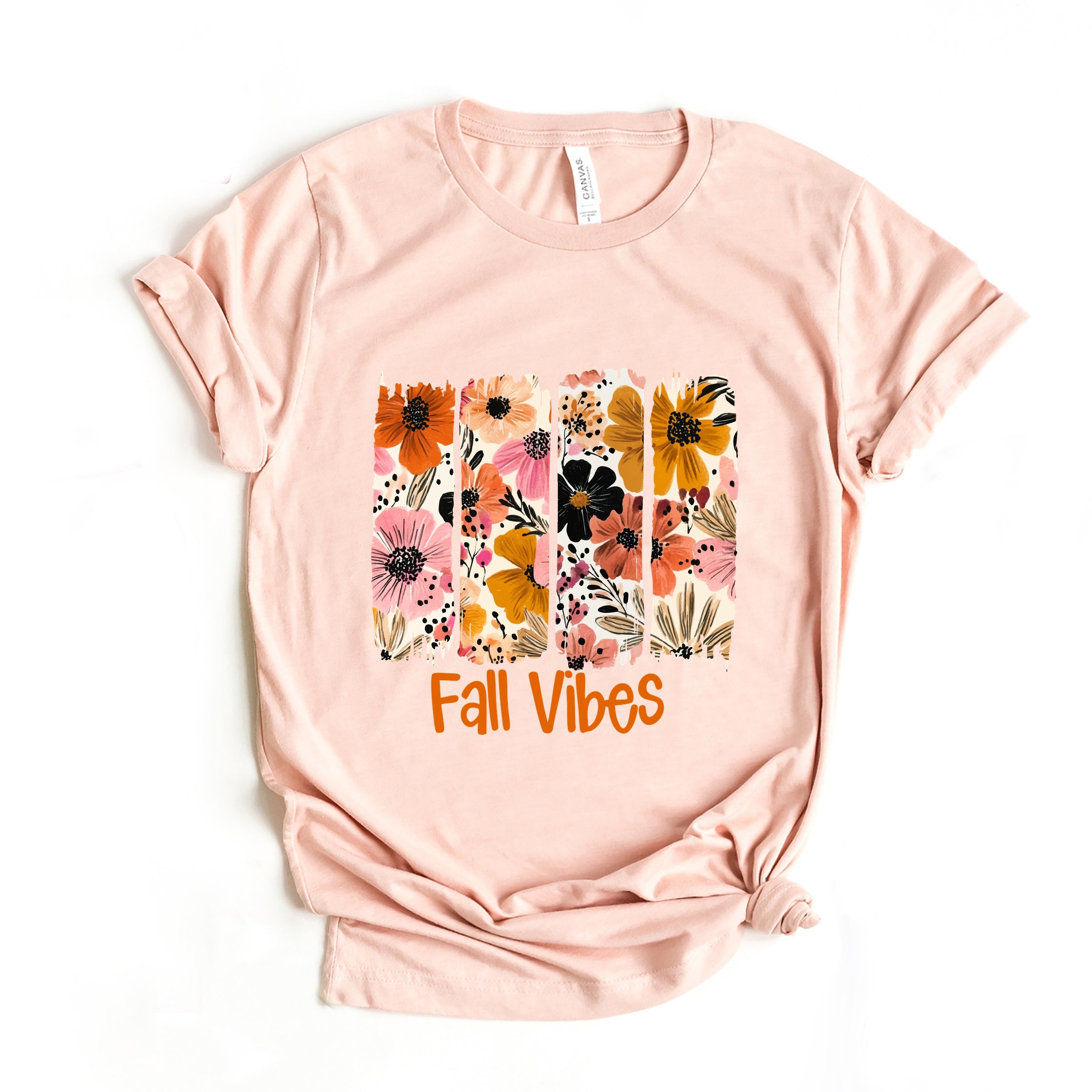 Fall Vibes Floral - Women's Short Sleeve Graphic T-Shirt