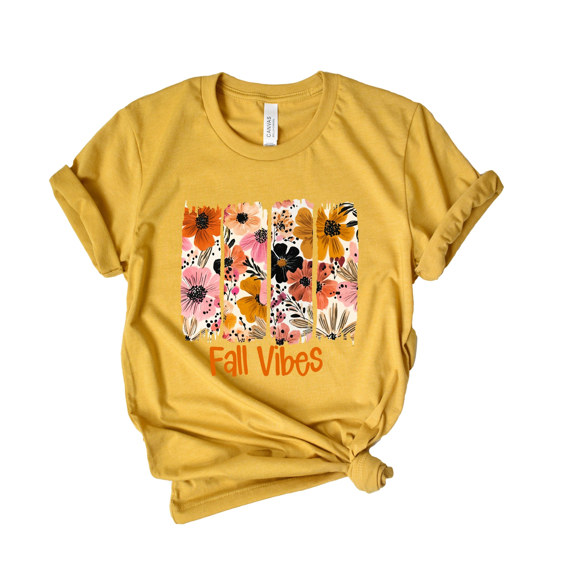 Fall Vibes Floral - Women's Short Sleeve Graphic T-Shirt