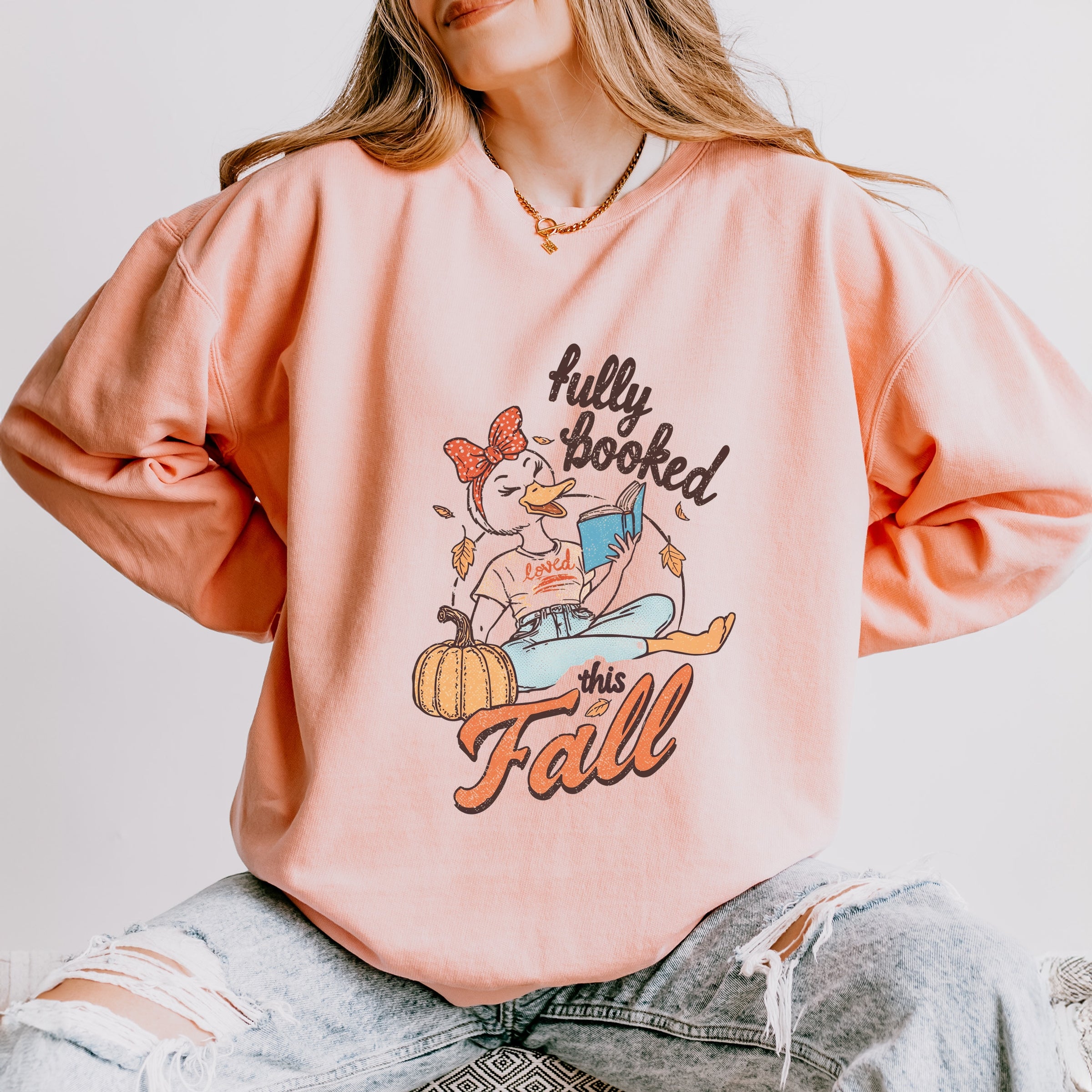 Fully Booked This Fall - Women's Lightweight Garment Dyed Sweatshirt