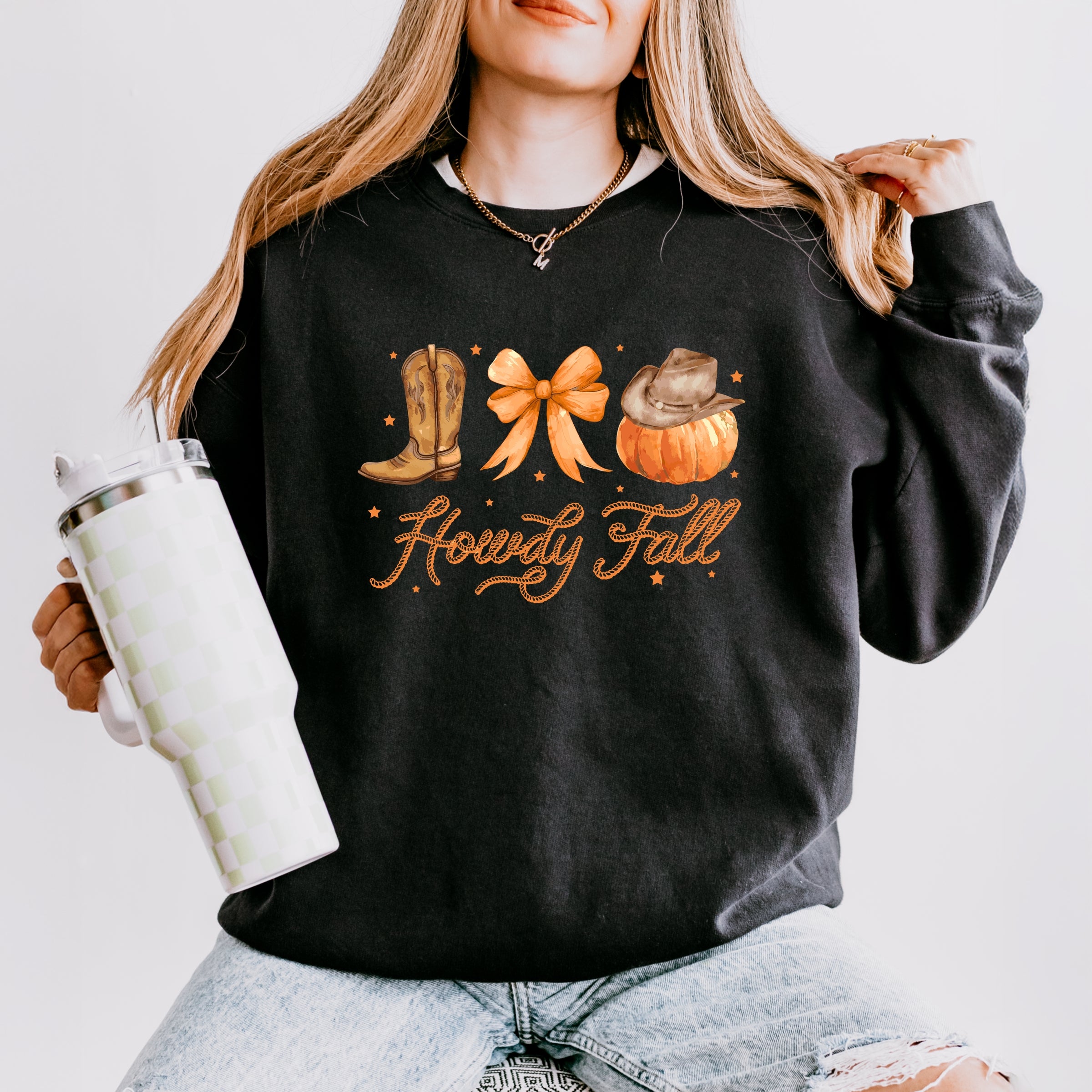 Coquette Howdy Fall - Women's Lightweight Garment Dyed Sweatshirt
