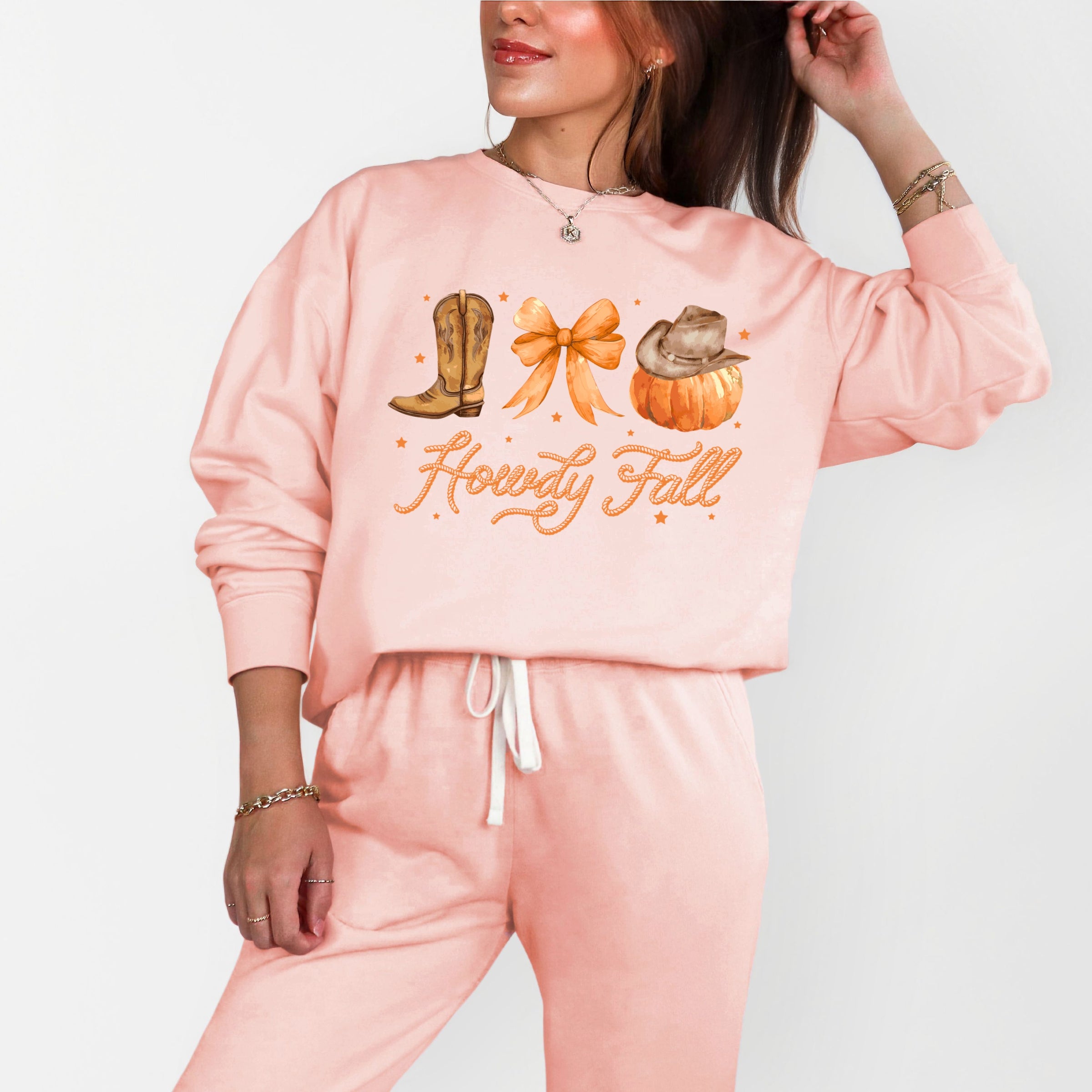 Coquette Howdy Fall - Women's Lightweight Garment Dyed Sweatshirt