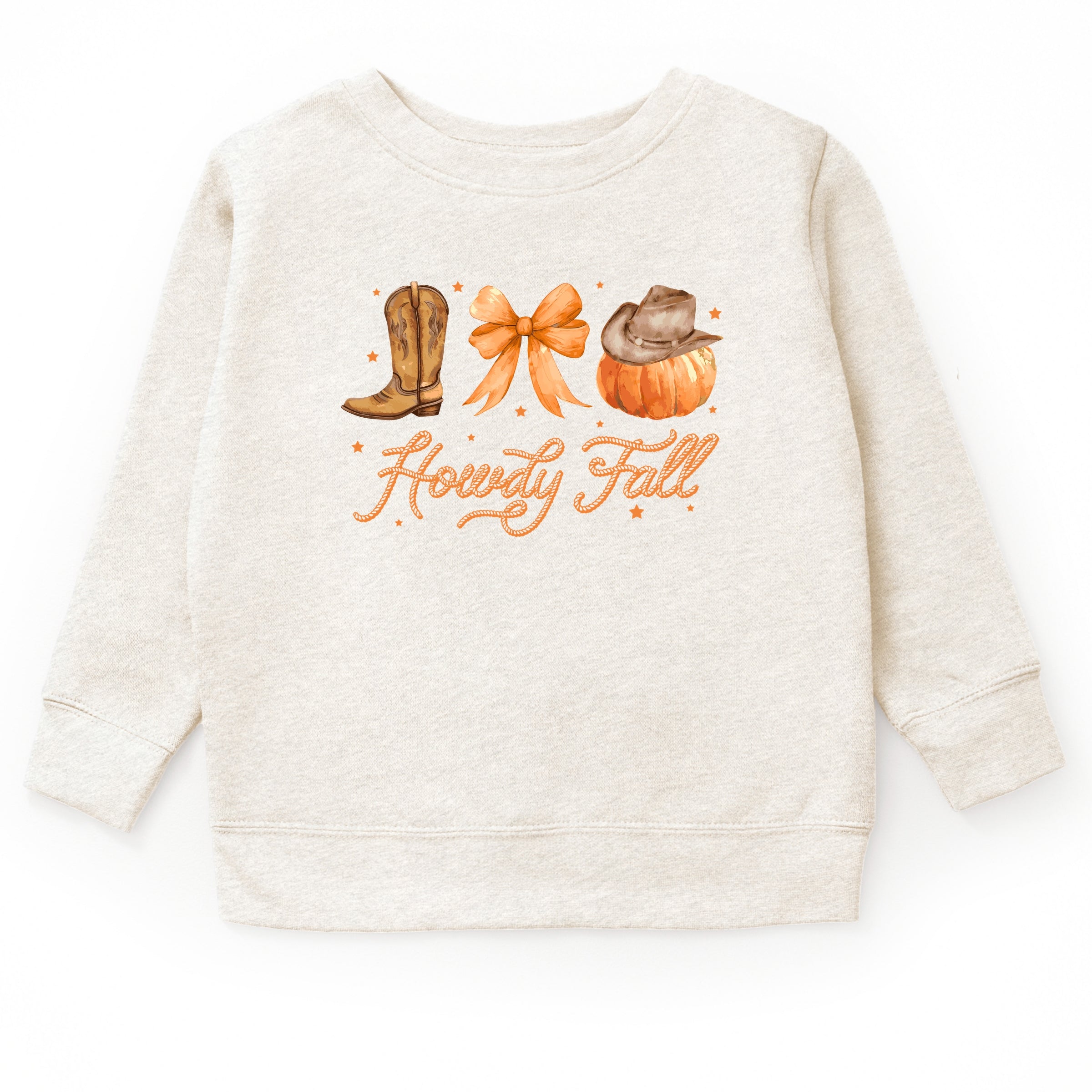 Coquette Howdy Fall - Toddler Graphic Sweatshirt and Youth Graphic Sweatshirt