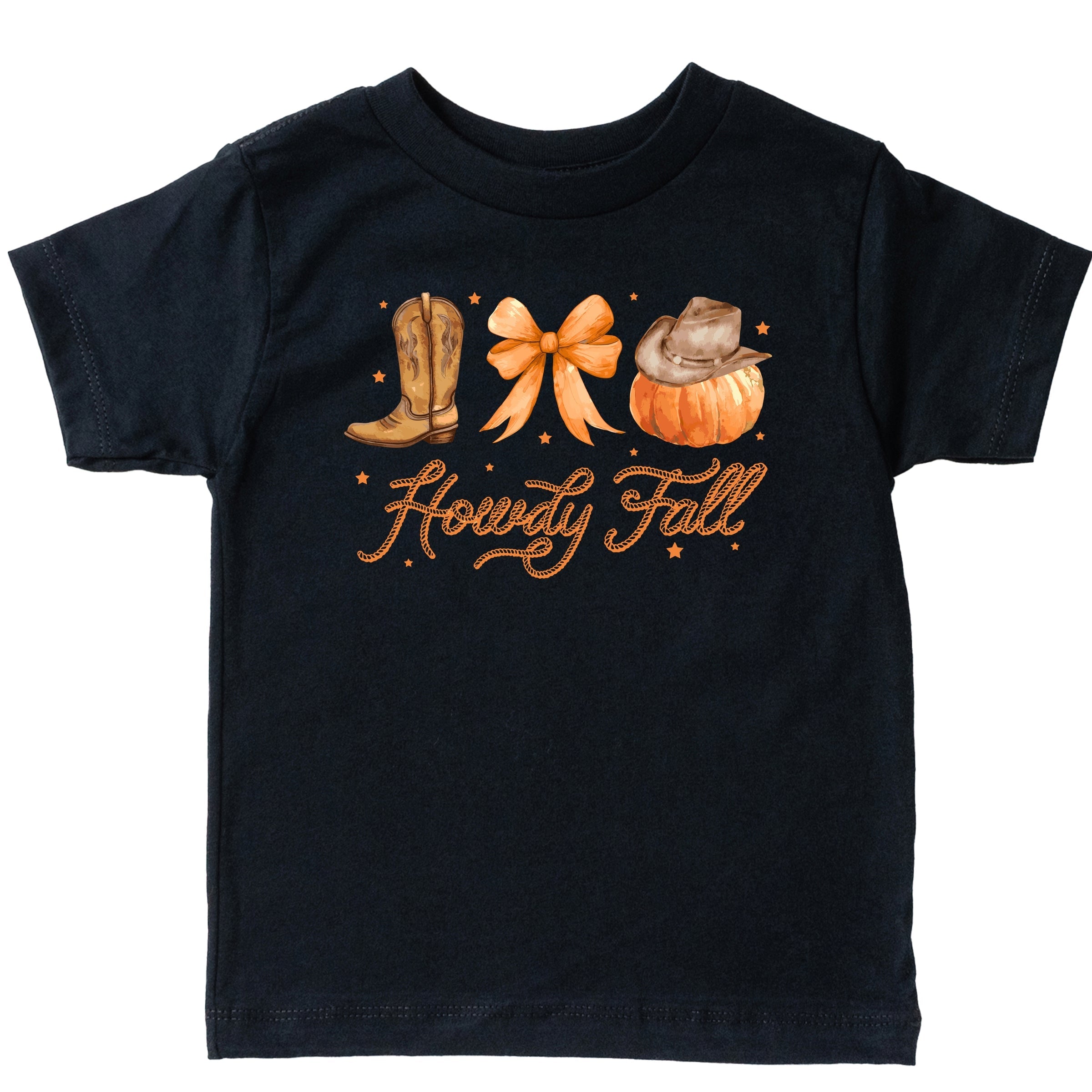Coquette Howdy Fall - Youth Short Sleeve Graphic T-Shirt and Toddler Short Sleeve Graphic T-Shirt