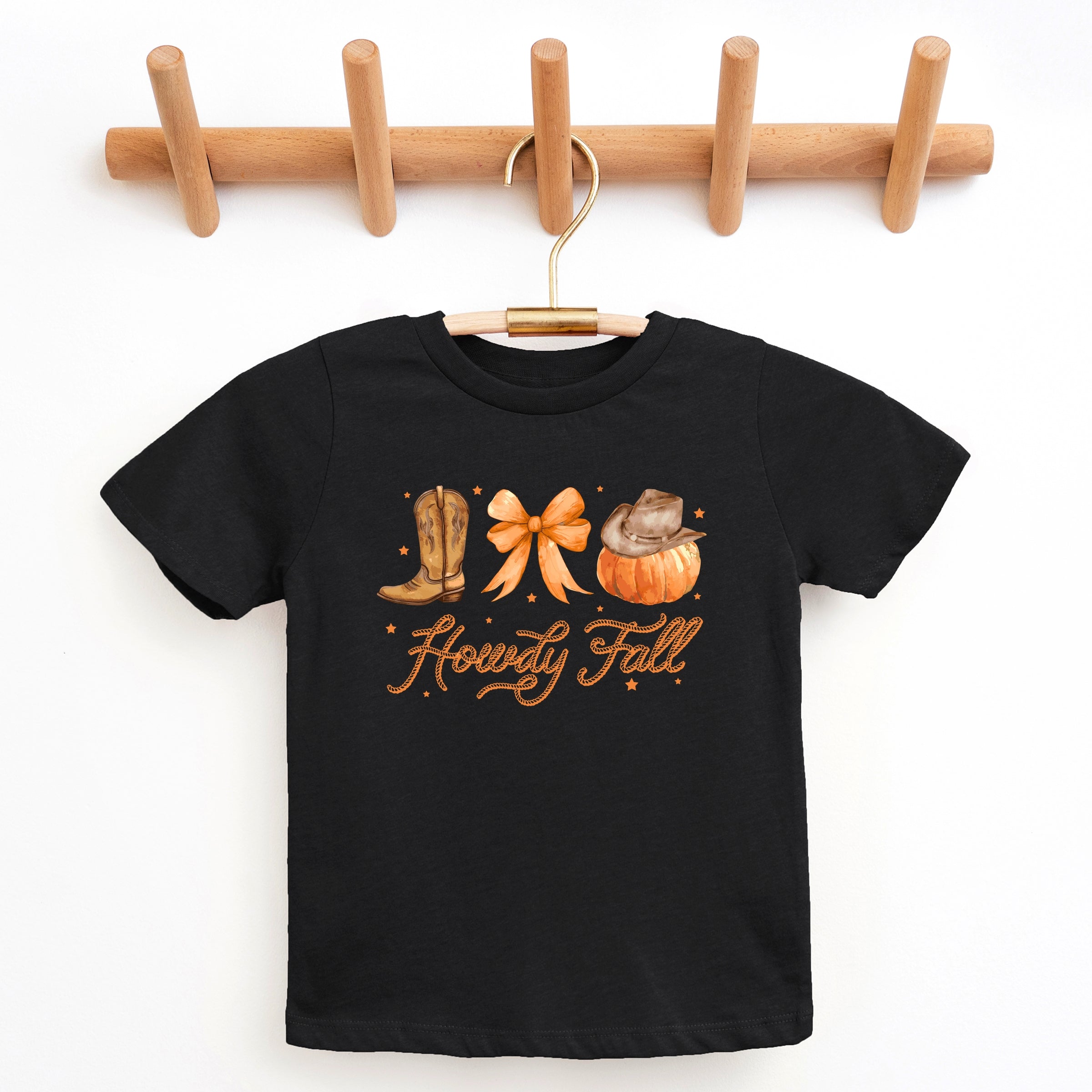 Coquette Howdy Fall - Youth Short Sleeve Graphic T-Shirt and Toddler Short Sleeve Graphic T-Shirt