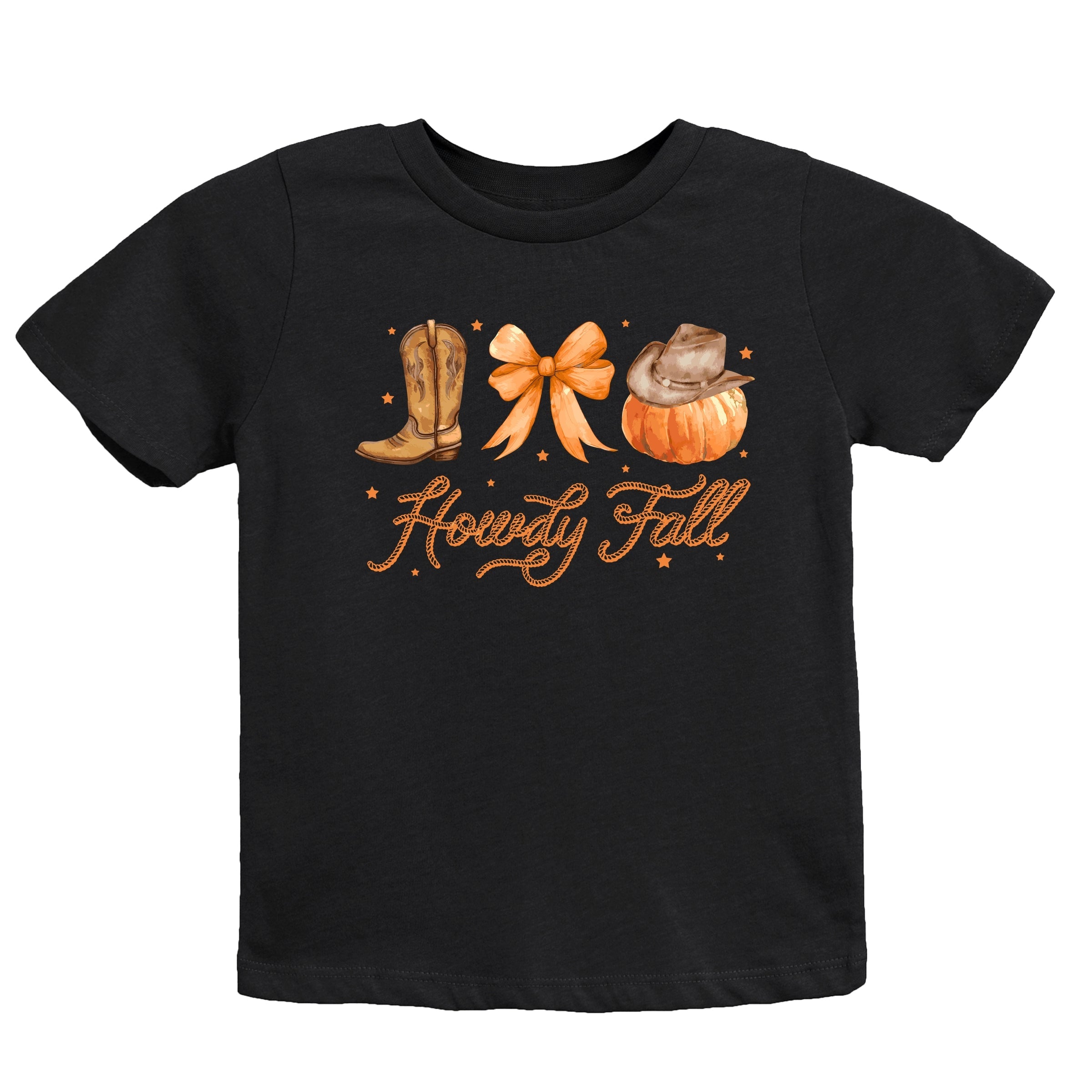 Coquette Howdy Fall - Youth Short Sleeve Graphic T-Shirt and Toddler Short Sleeve Graphic T-Shirt
