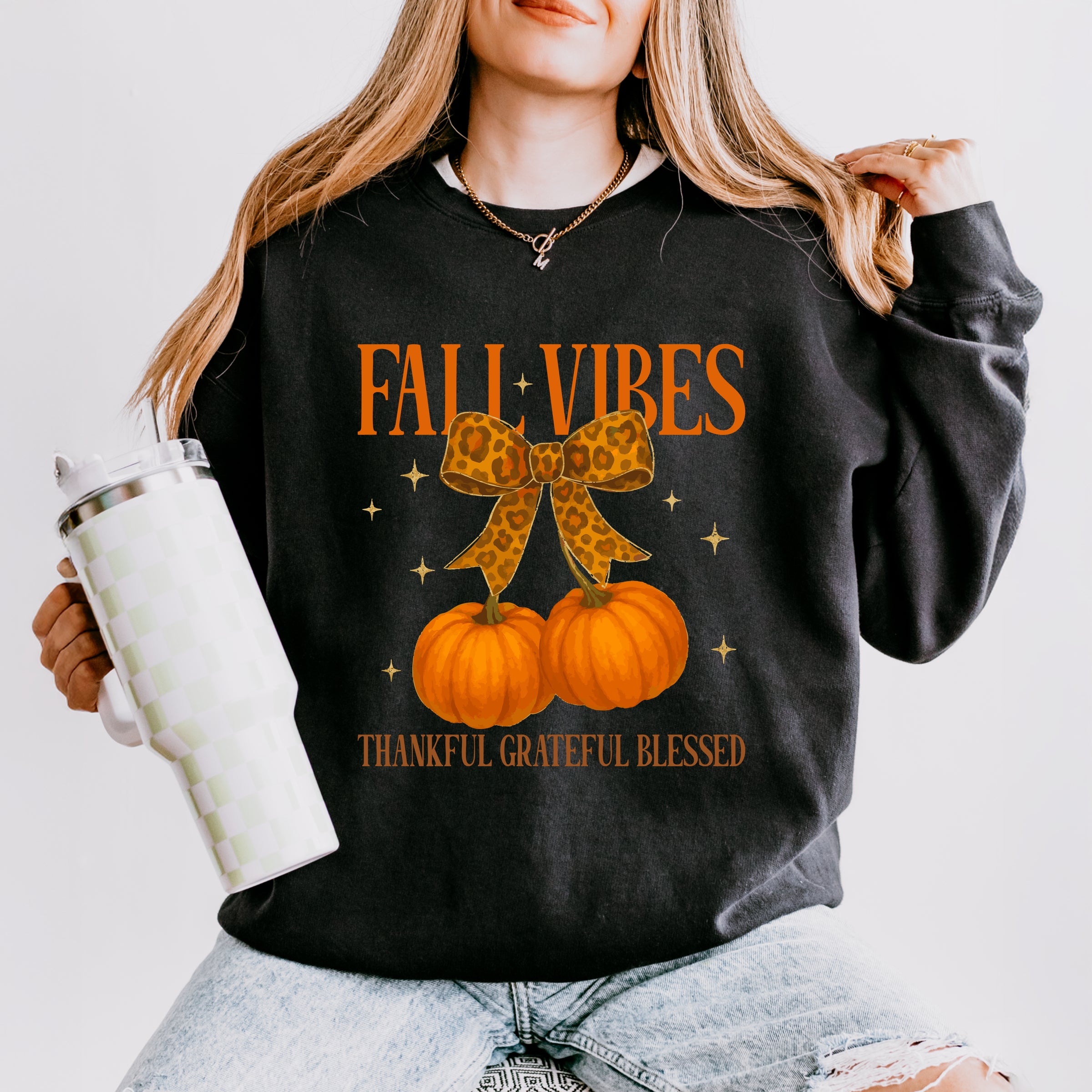 Coquette Thankful Grateful Blessed - Women's Lightweight Garment Dyed Sweatshirt