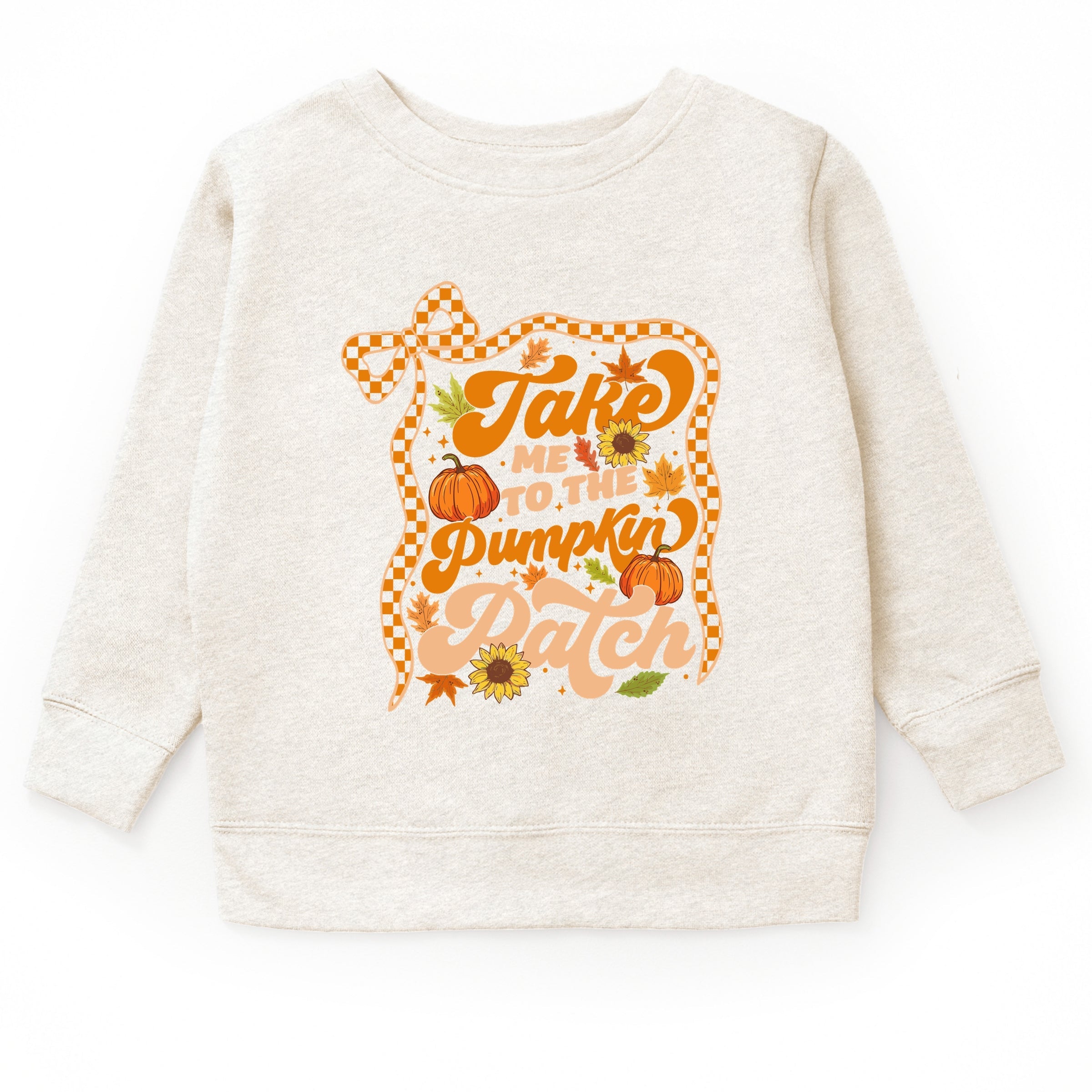 Coquette Take Me To The Pumpkin Patch - Toddler Graphic Sweatshirt and Youth Graphic Sweatshirt