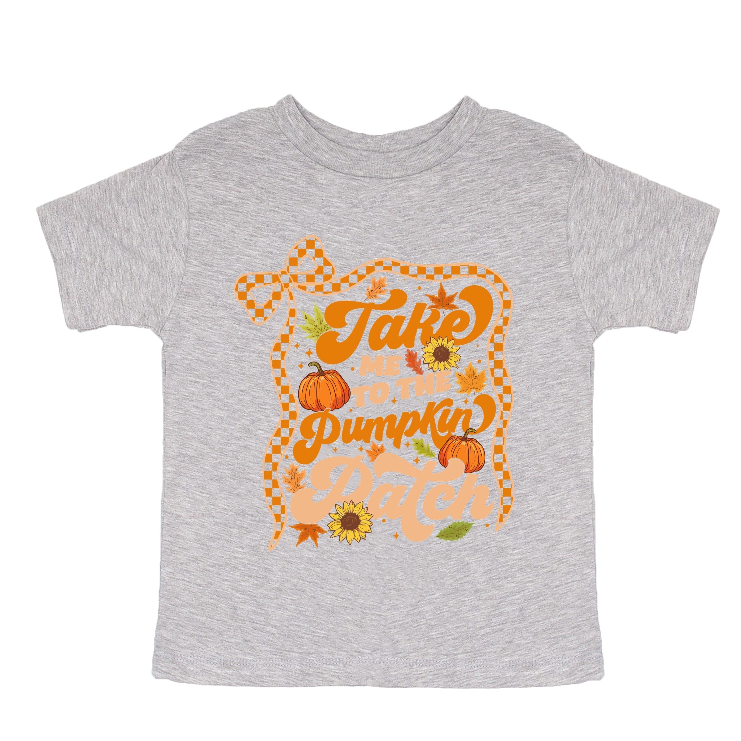 Coquette Take Me To The Pumpkin Patch - Youth Short Sleeve Graphic T-Shirt and Toddler Short Sleeve Graphic T-Shirt