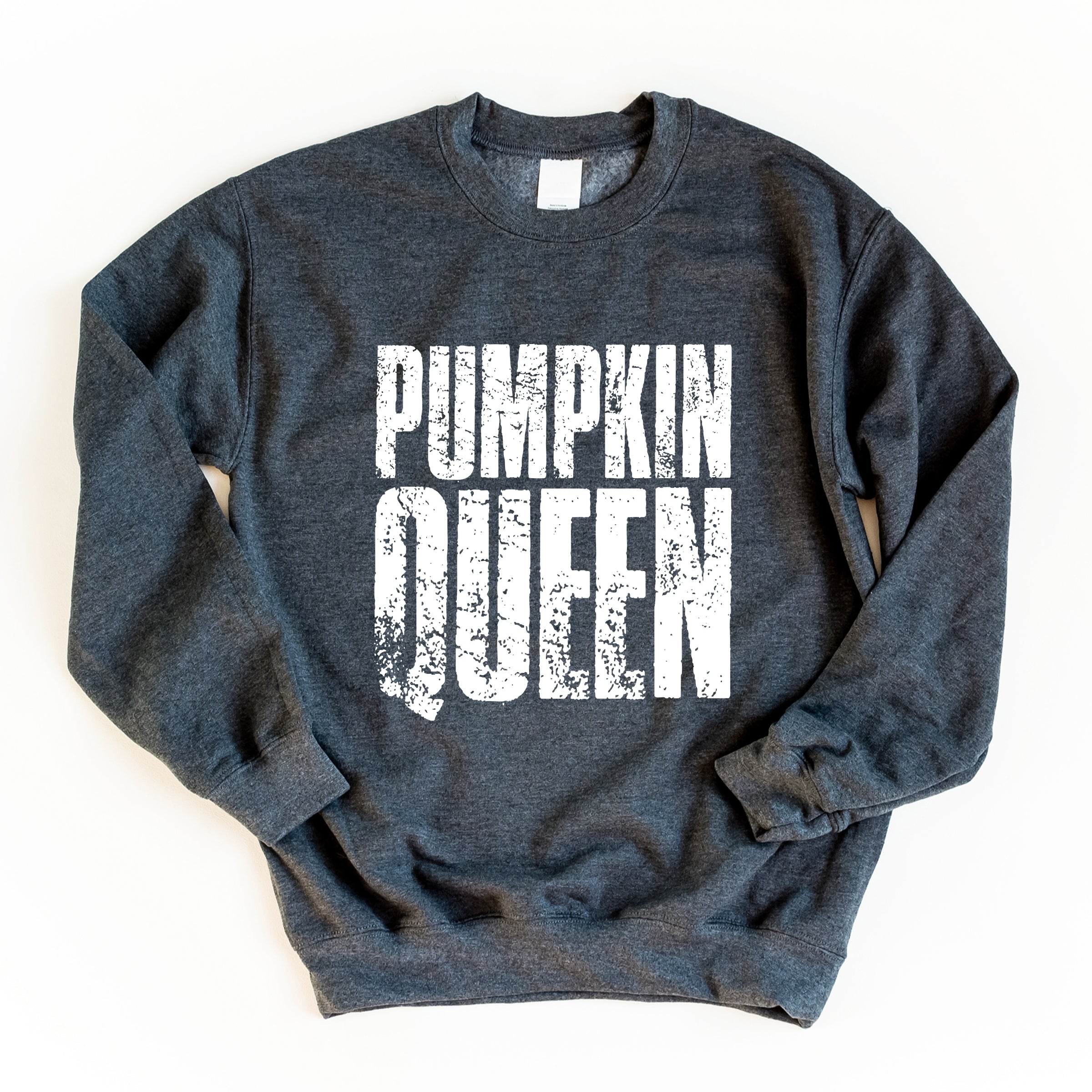 Pumpkin Queen Distressed - Women's Graphic Sweatshirt
