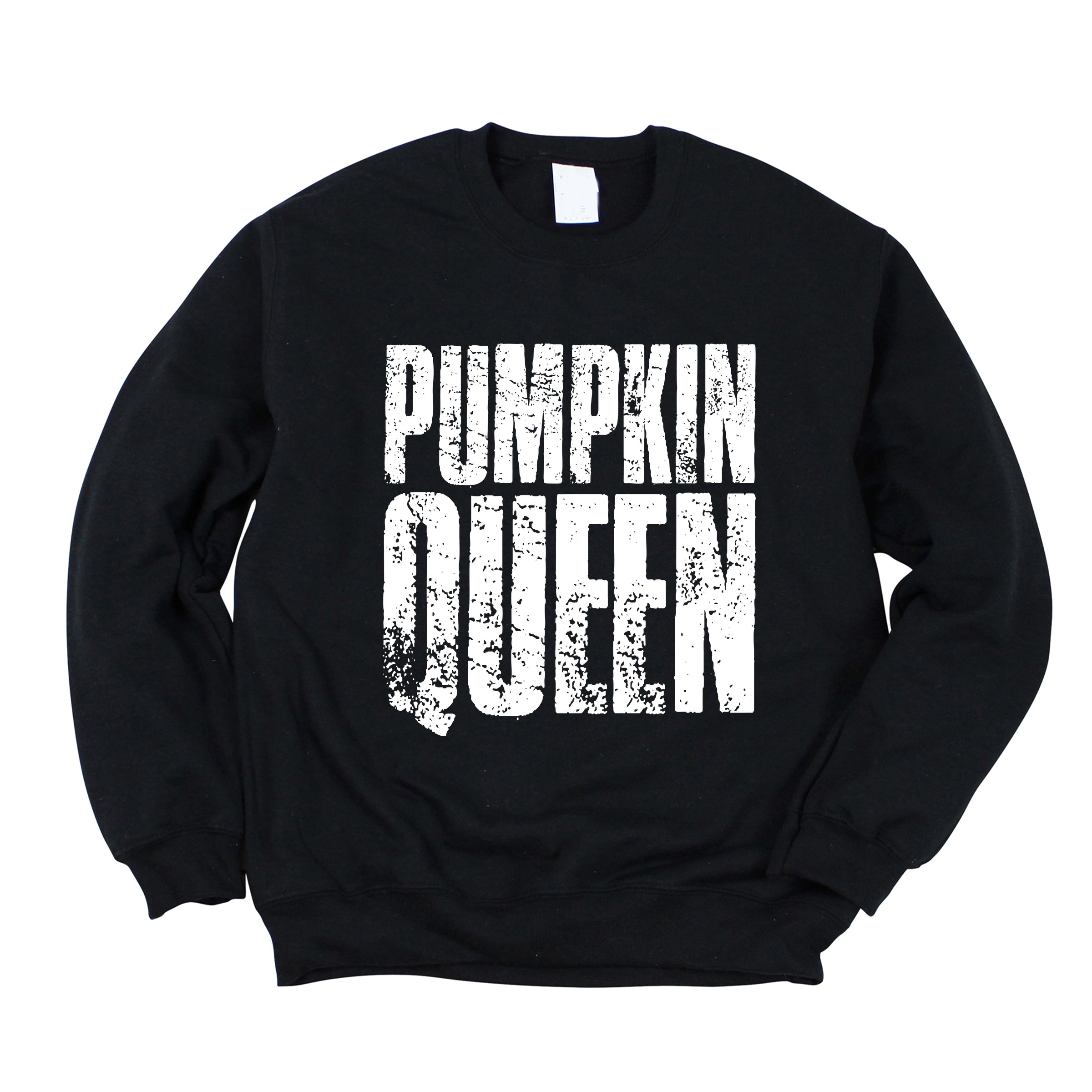 Pumpkin Queen Distressed - Women's Graphic Sweatshirt