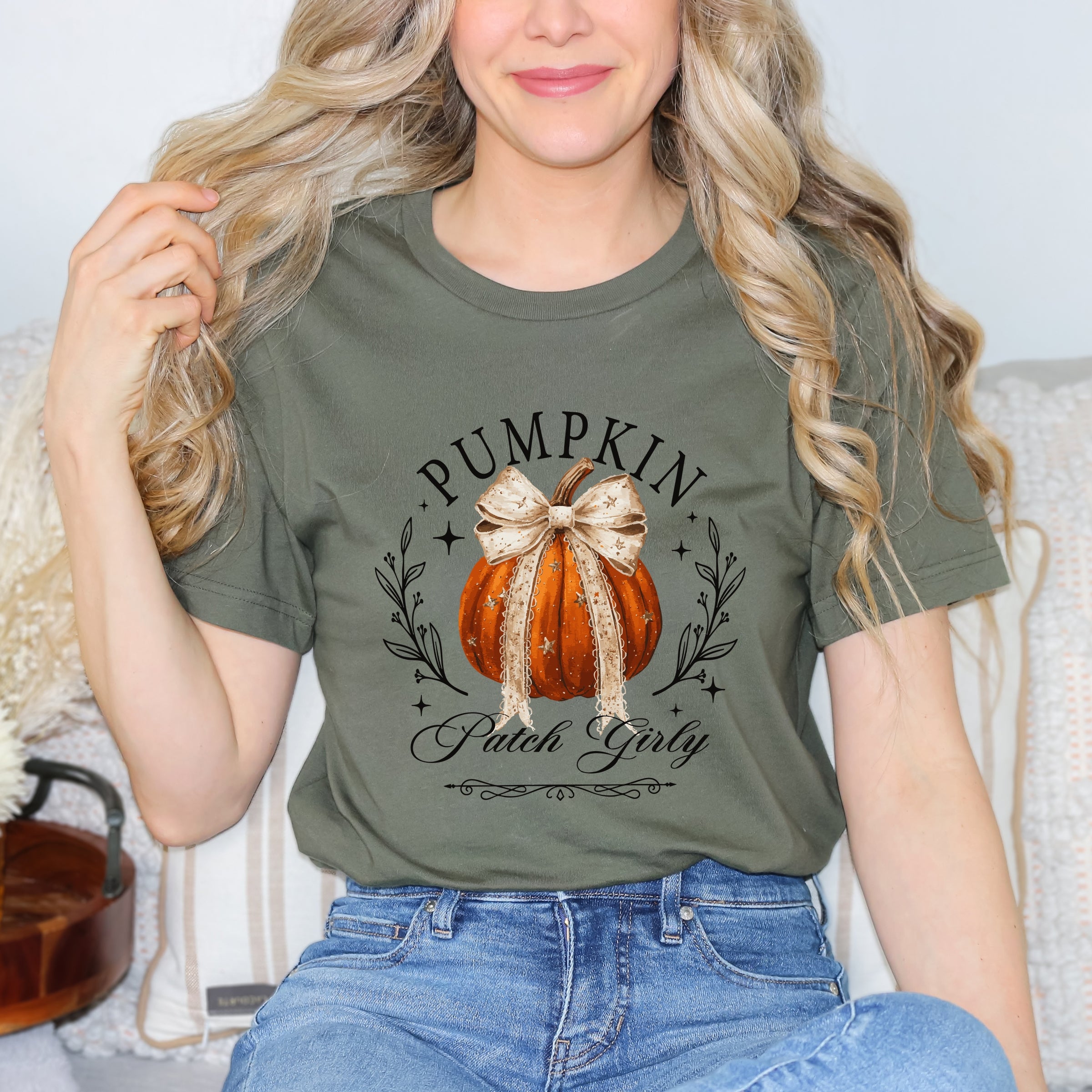 Coquette Pumpkin Patch Girly - Women's Short Sleeve Graphic T-Shirt