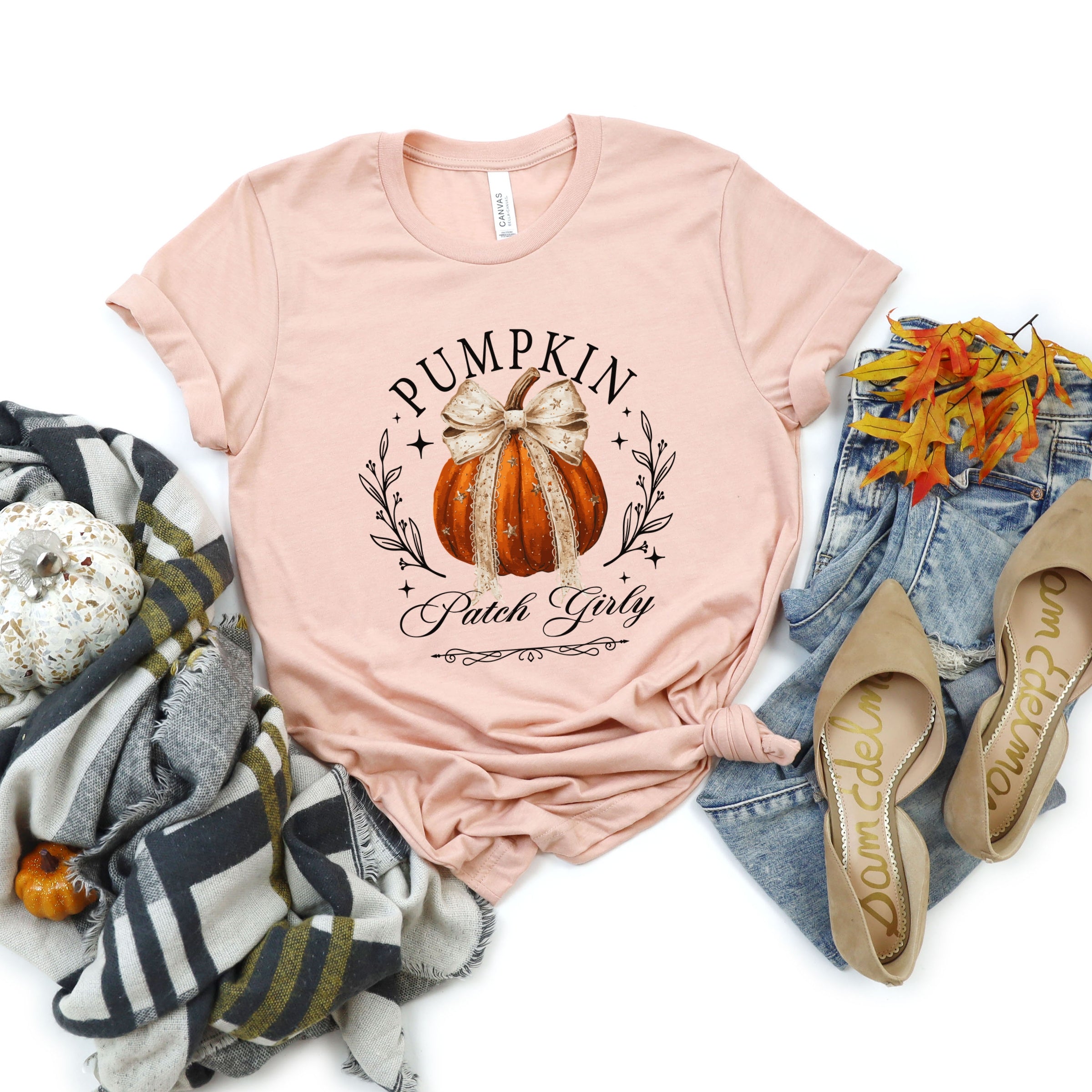 Coquette Pumpkin Patch Girly - Women's Short Sleeve Graphic T-Shirt