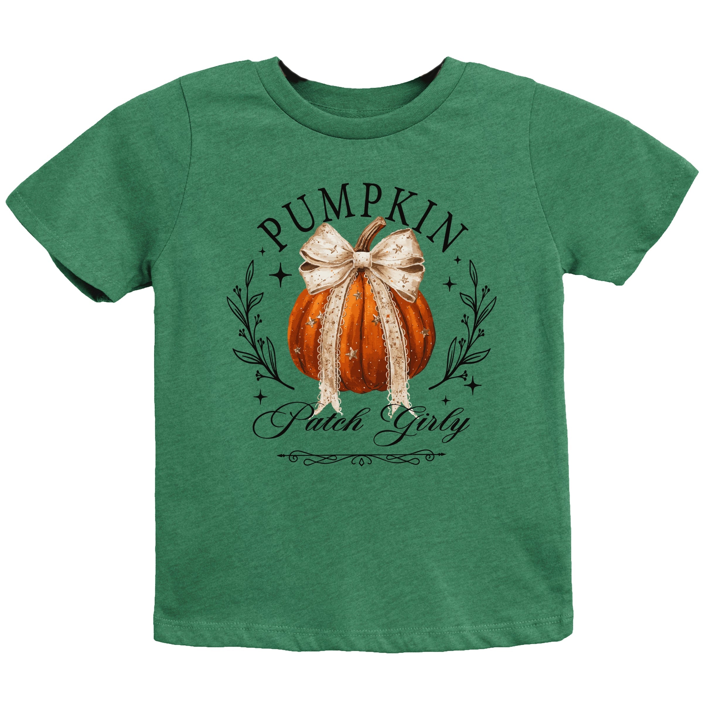 Coquette Pumpkin Patch Girly - Youth Short Sleeve Graphic T-Shirt and Toddler Short Sleeve Graphic T-Shirt