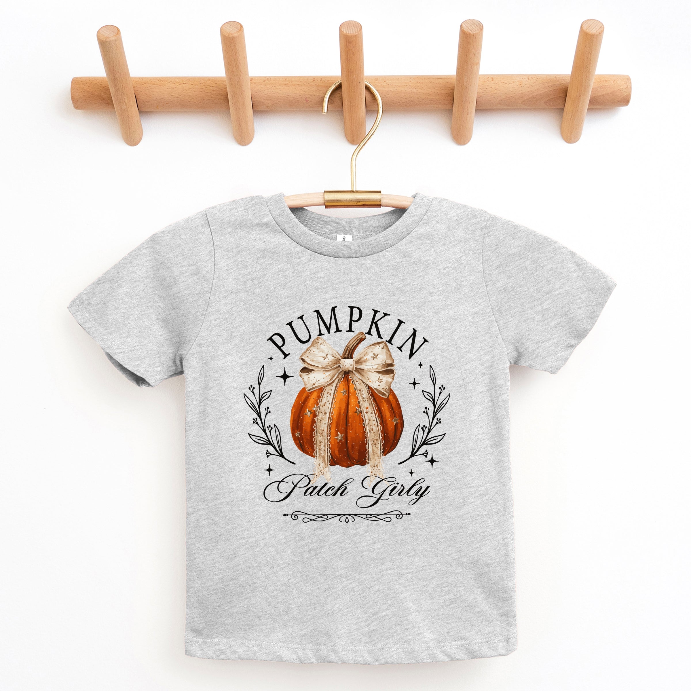 Coquette Pumpkin Patch Girly - Youth Short Sleeve Graphic T-Shirt and Toddler Short Sleeve Graphic T-Shirt