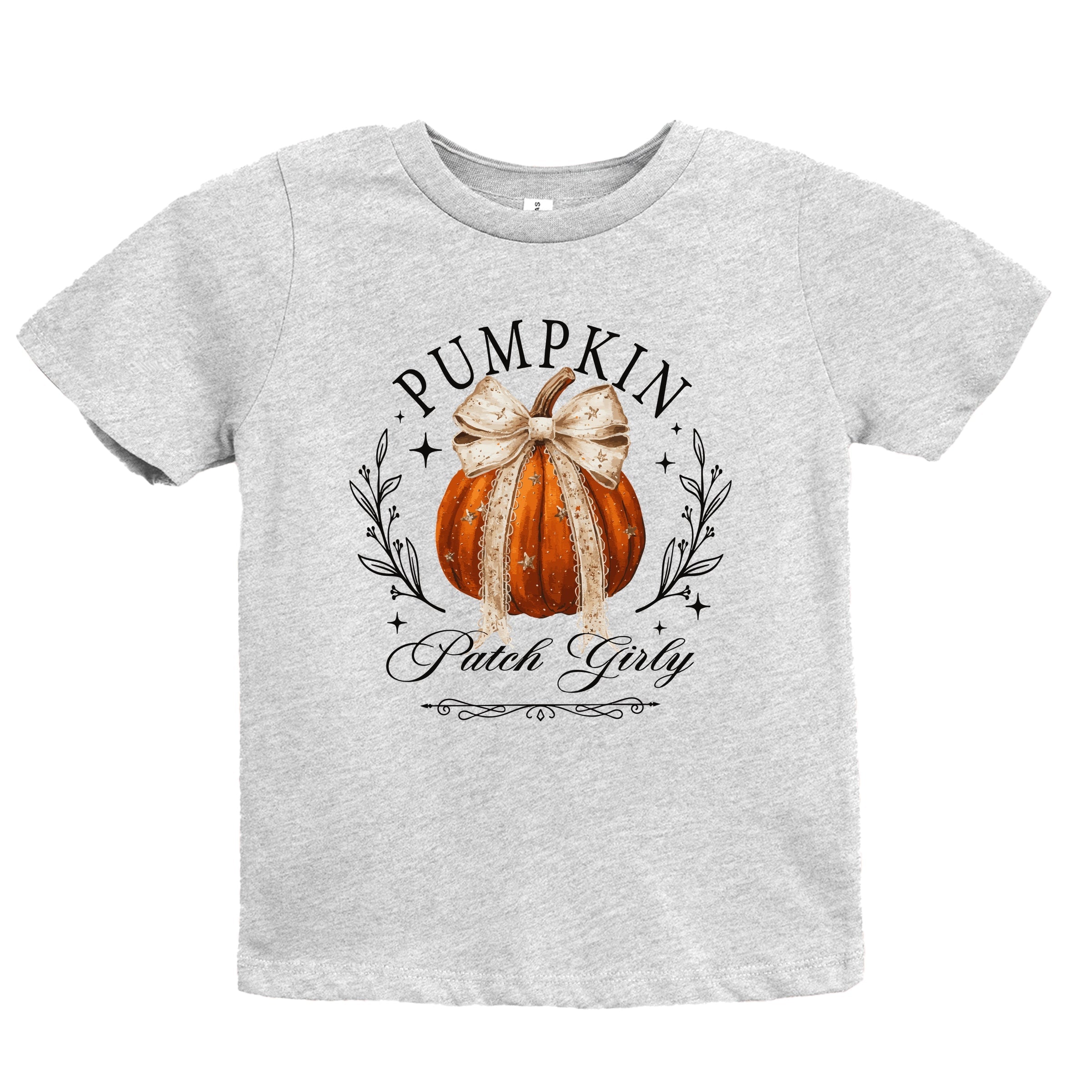 Coquette Pumpkin Patch Girly - Youth Short Sleeve Graphic T-Shirt and Toddler Short Sleeve Graphic T-Shirt