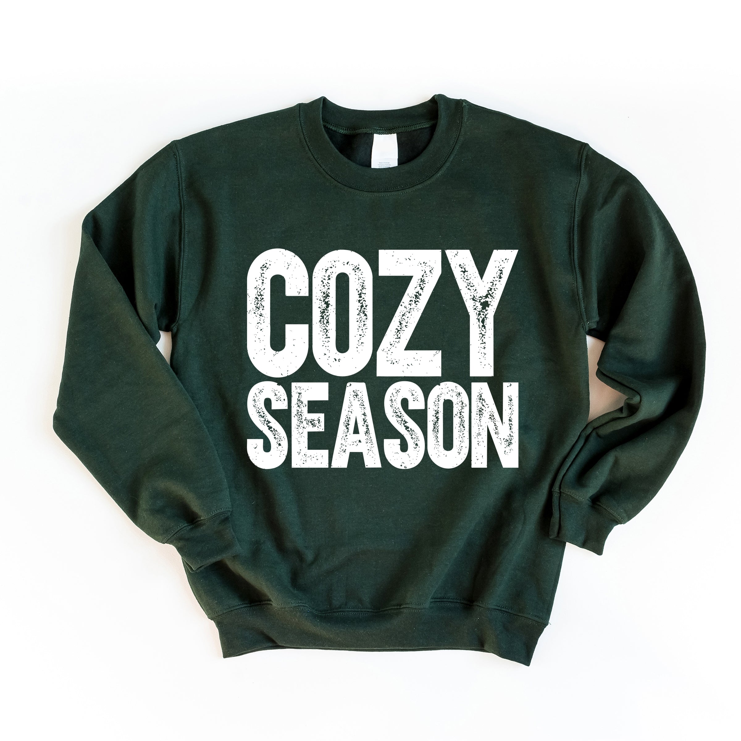 Cozy Season Bold Distressed - Women's Graphic Sweatshirt