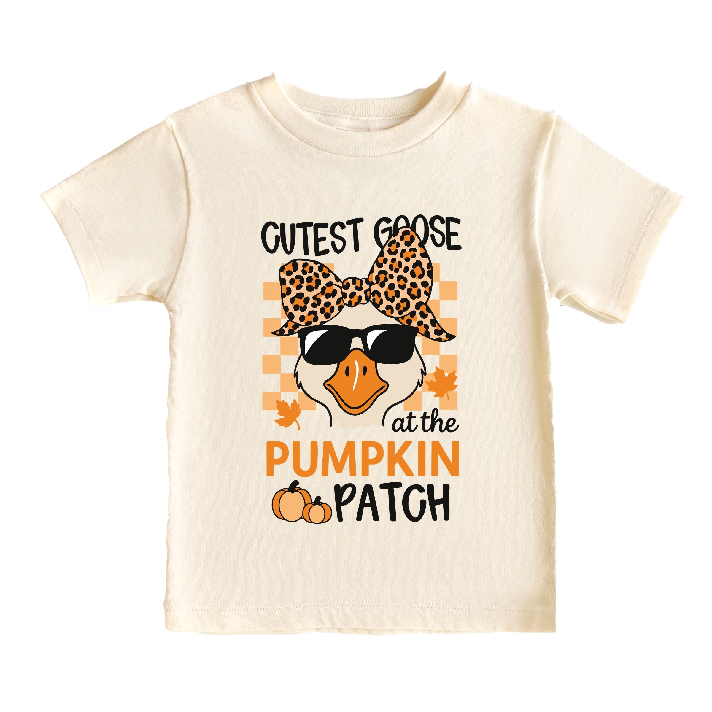 Cutest Goose At The Pumpkin Patch - Youth Short Sleeve Graphic T-Shirt and Toddler Short Sleeve Graphic T-Shirt