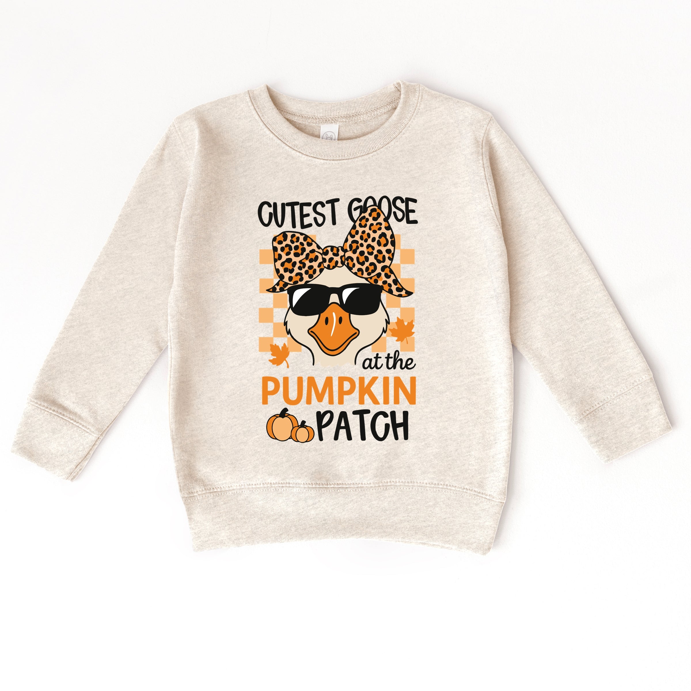 Cutest Goose At The Pumpkin Patch - Toddler Graphic Sweatshirt and Youth Graphic Sweatshirt