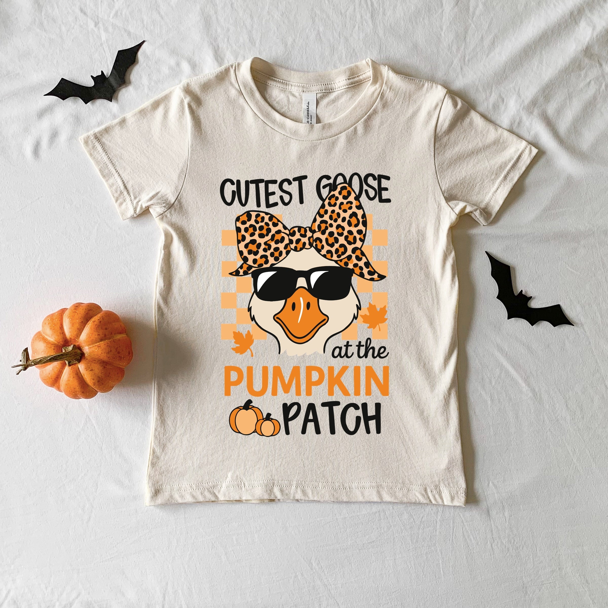 Cutest Goose At The Pumpkin Patch - Youth Short Sleeve Graphic T-Shirt and Toddler Short Sleeve Graphic T-Shirt