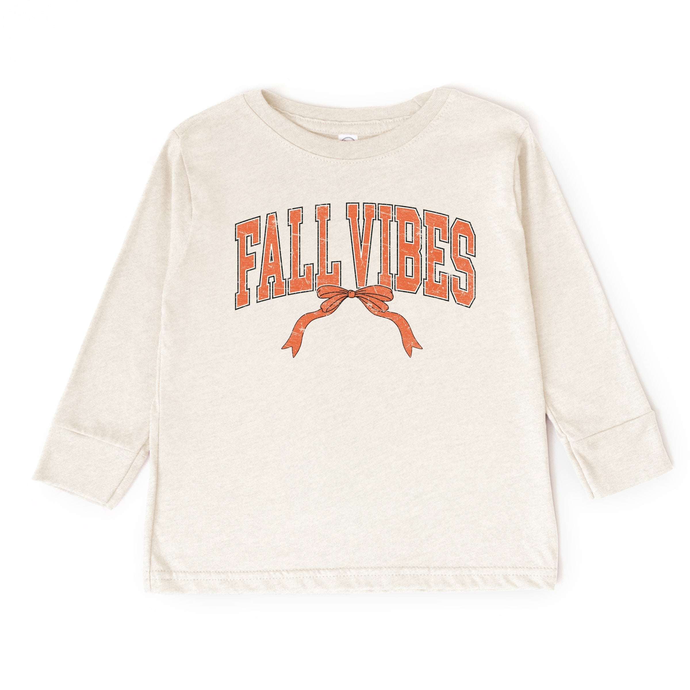 Varsity Fall Vibes Coquette - Youth Long Sleeve Graphic T-Shirt and Toddler Long Sleeve Graphic Tee