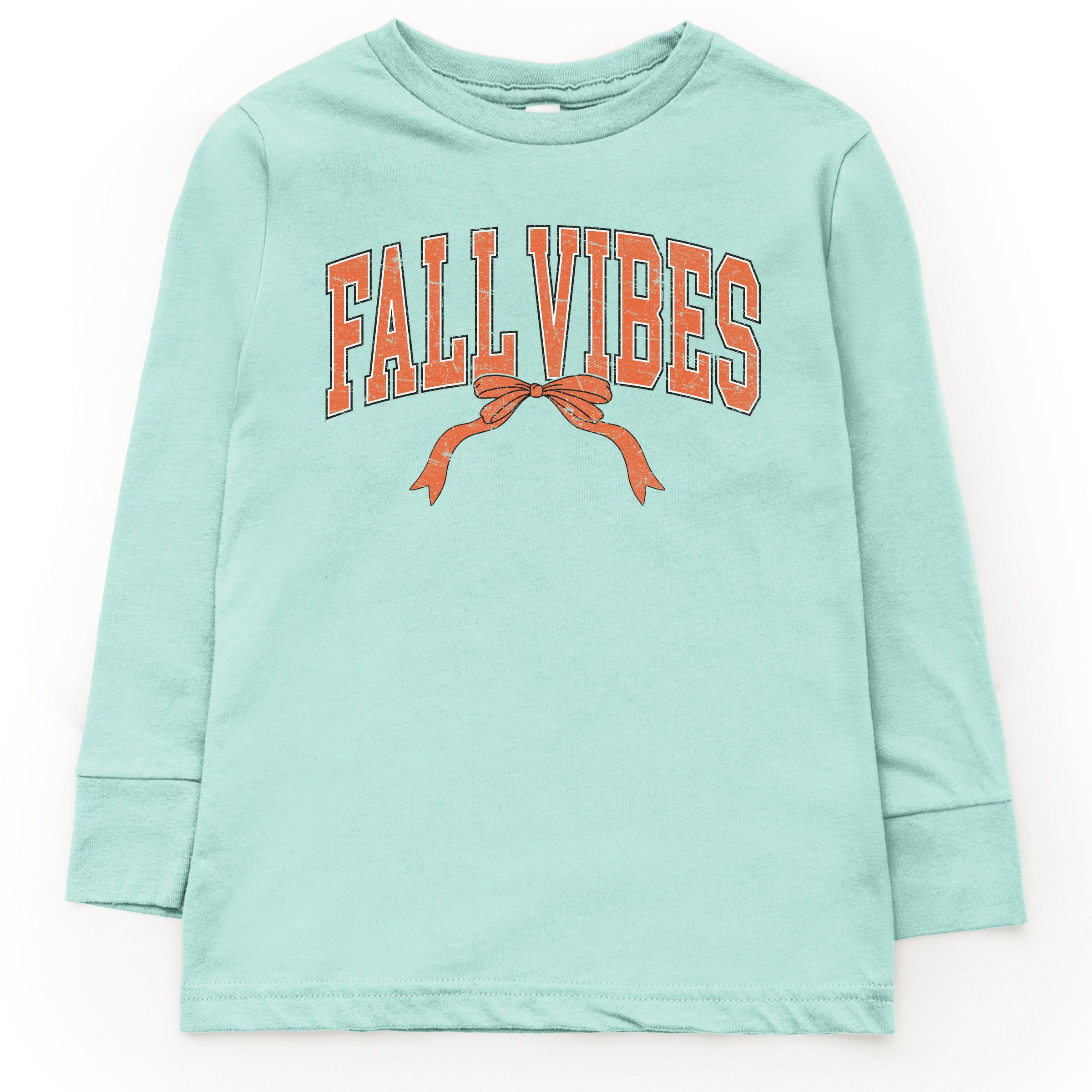 Varsity Fall Vibes Coquette - Youth Long Sleeve Graphic T-Shirt and Toddler Long Sleeve Graphic Tee