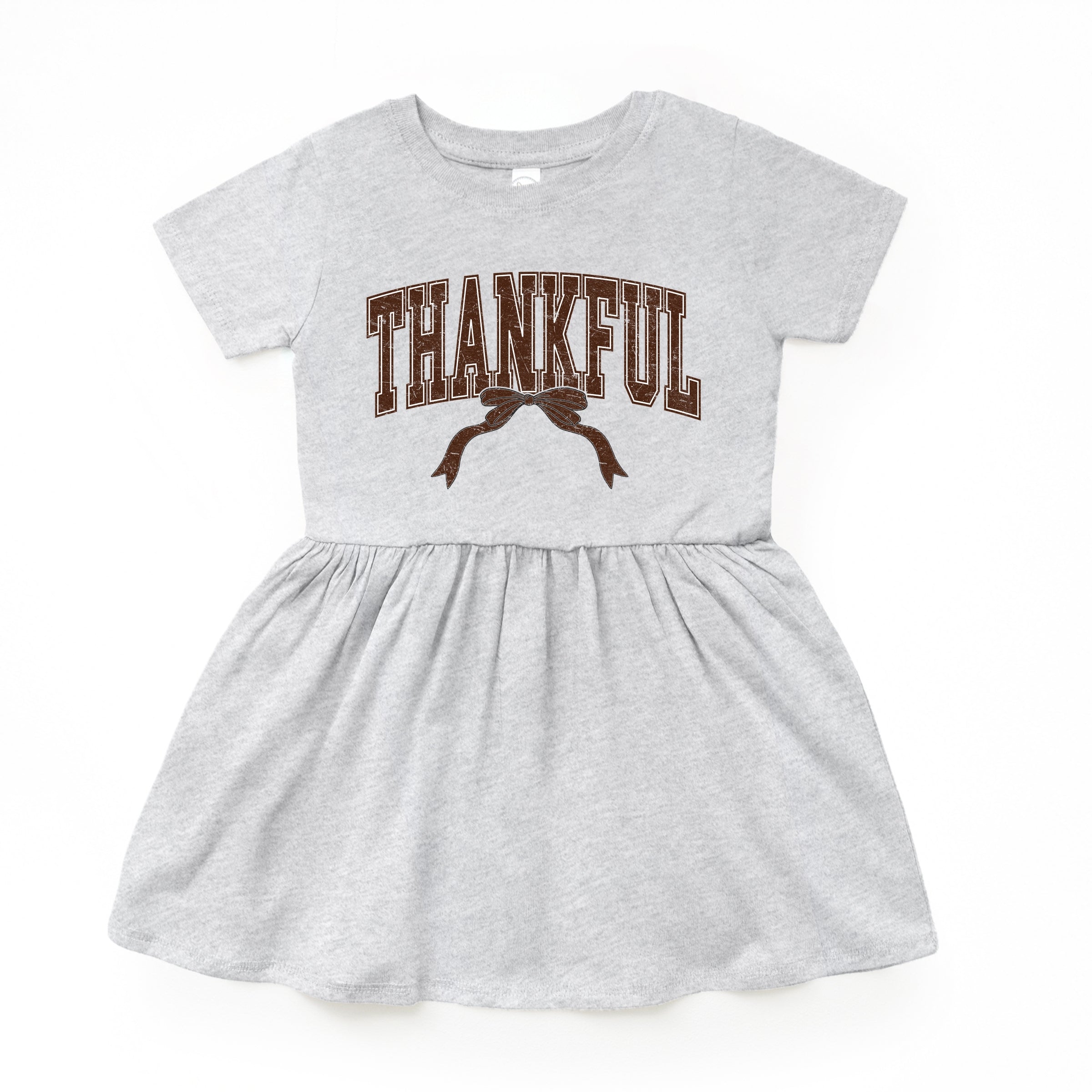Varsity Thankful Coquette - Toddler Graphic Dress and Infant Dress