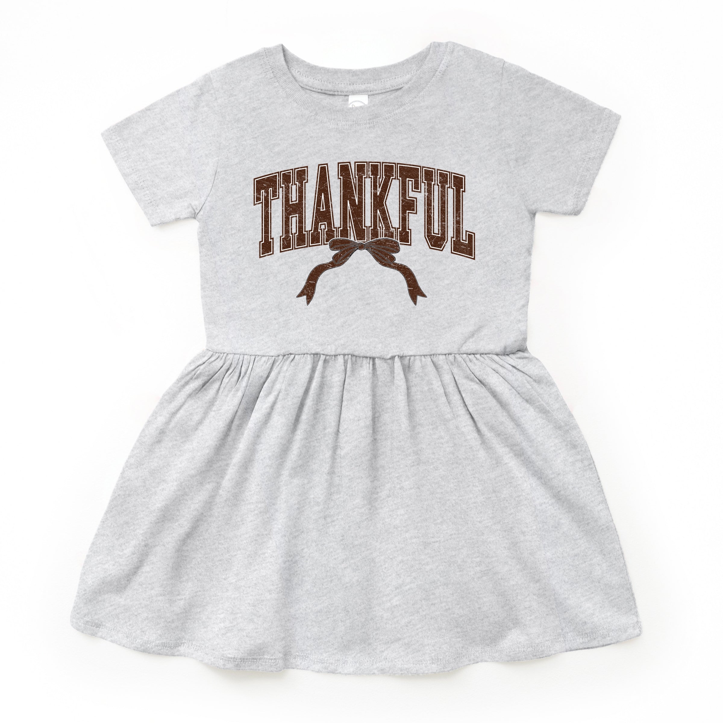 Varsity Thankful Coquette - Toddler Graphic Dress and Infant Dress
