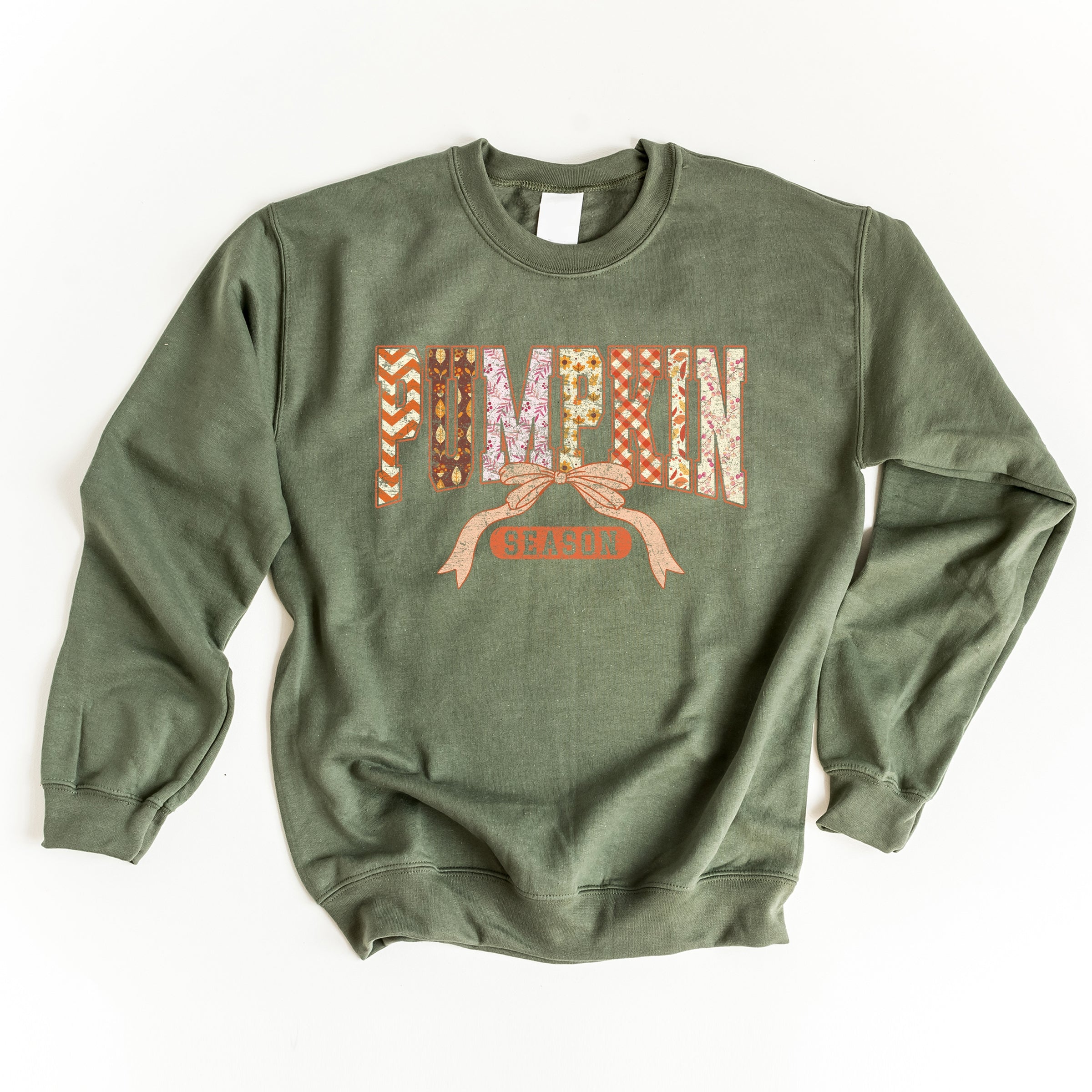 Pumpkin Season Patterns - Womens Sweatshirt