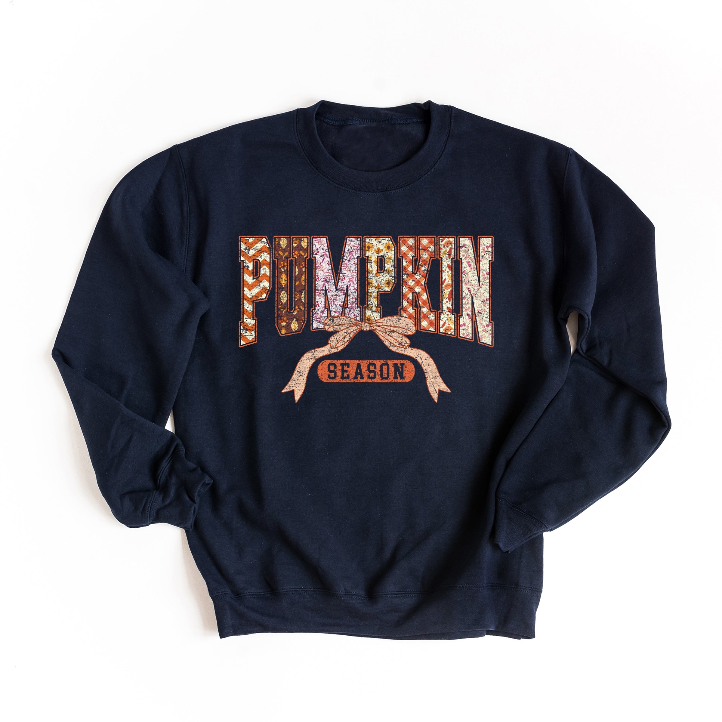 Pumpkin Season Patterns - Womens Sweatshirt