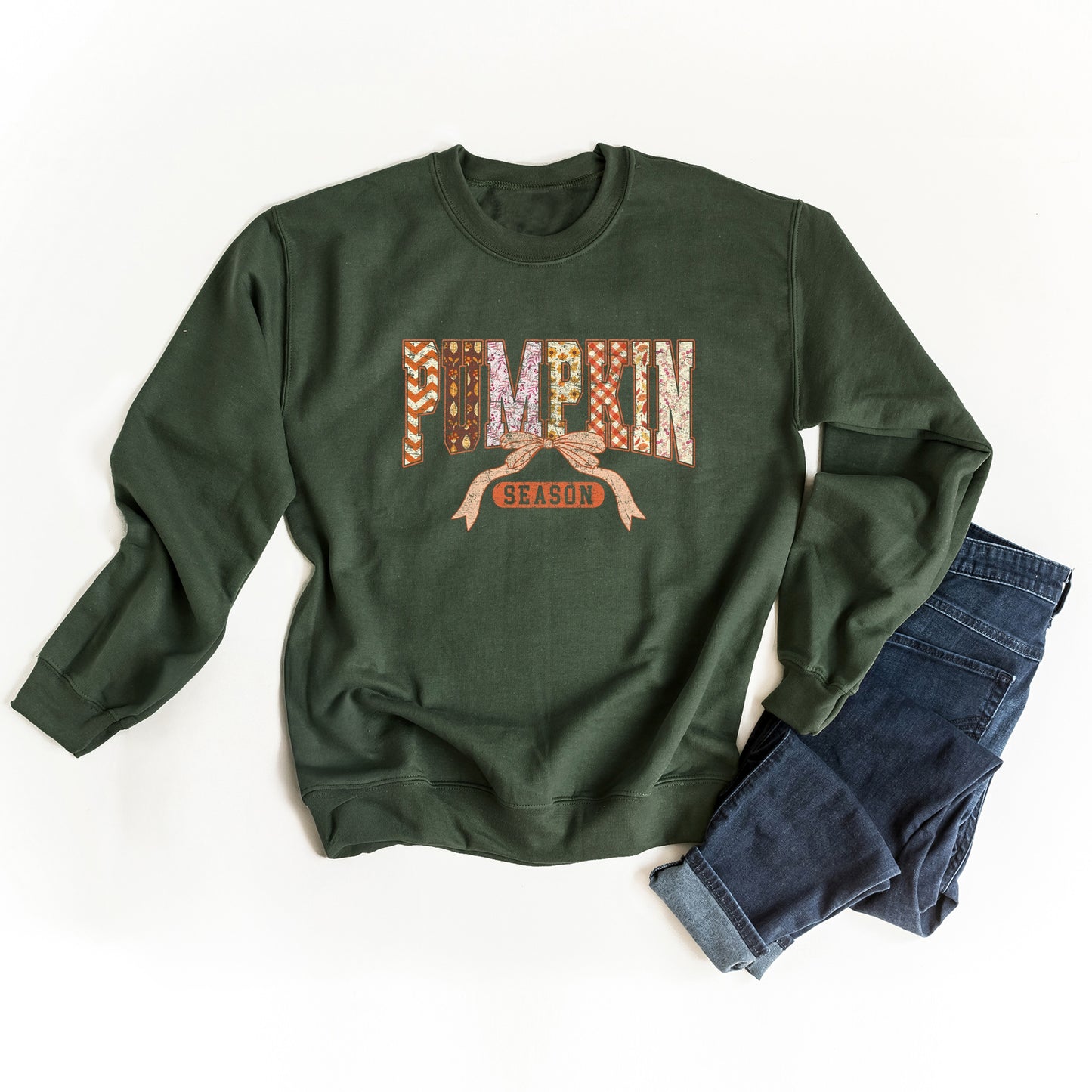 Pumpkin Season Patterns - Womens Sweatshirt