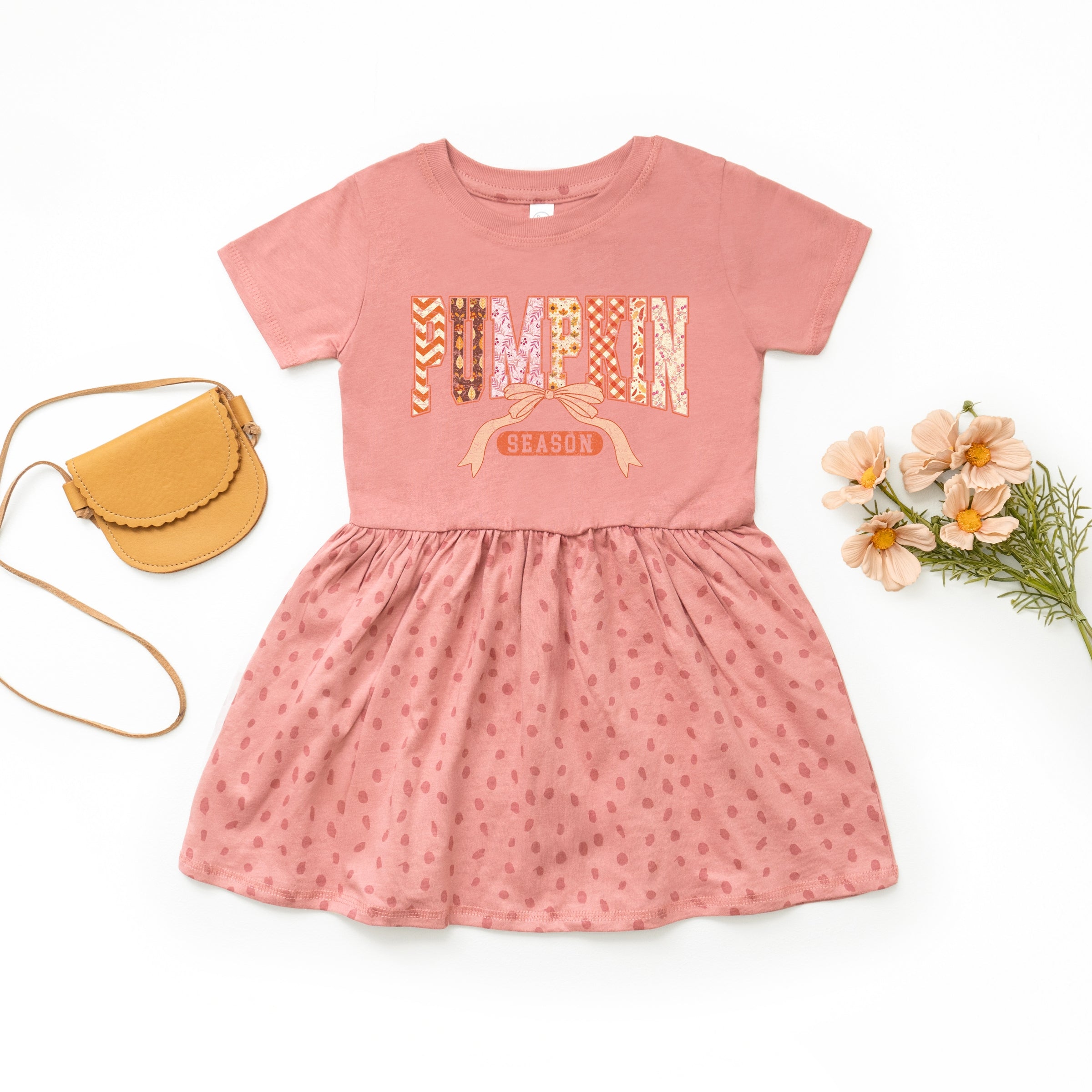 Pumpkin Season Patterns - Toddler Graphic Dress