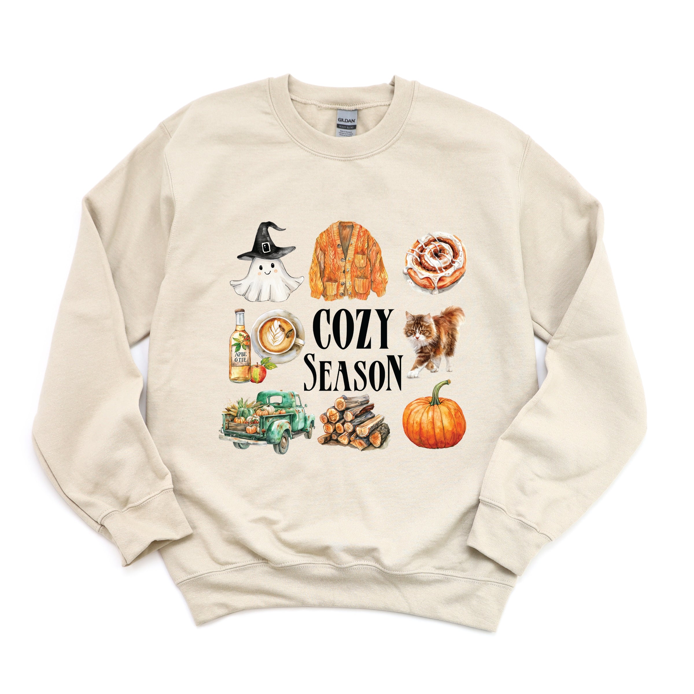 Cozy Season Watercolor Icons - Women's Sweatshirt