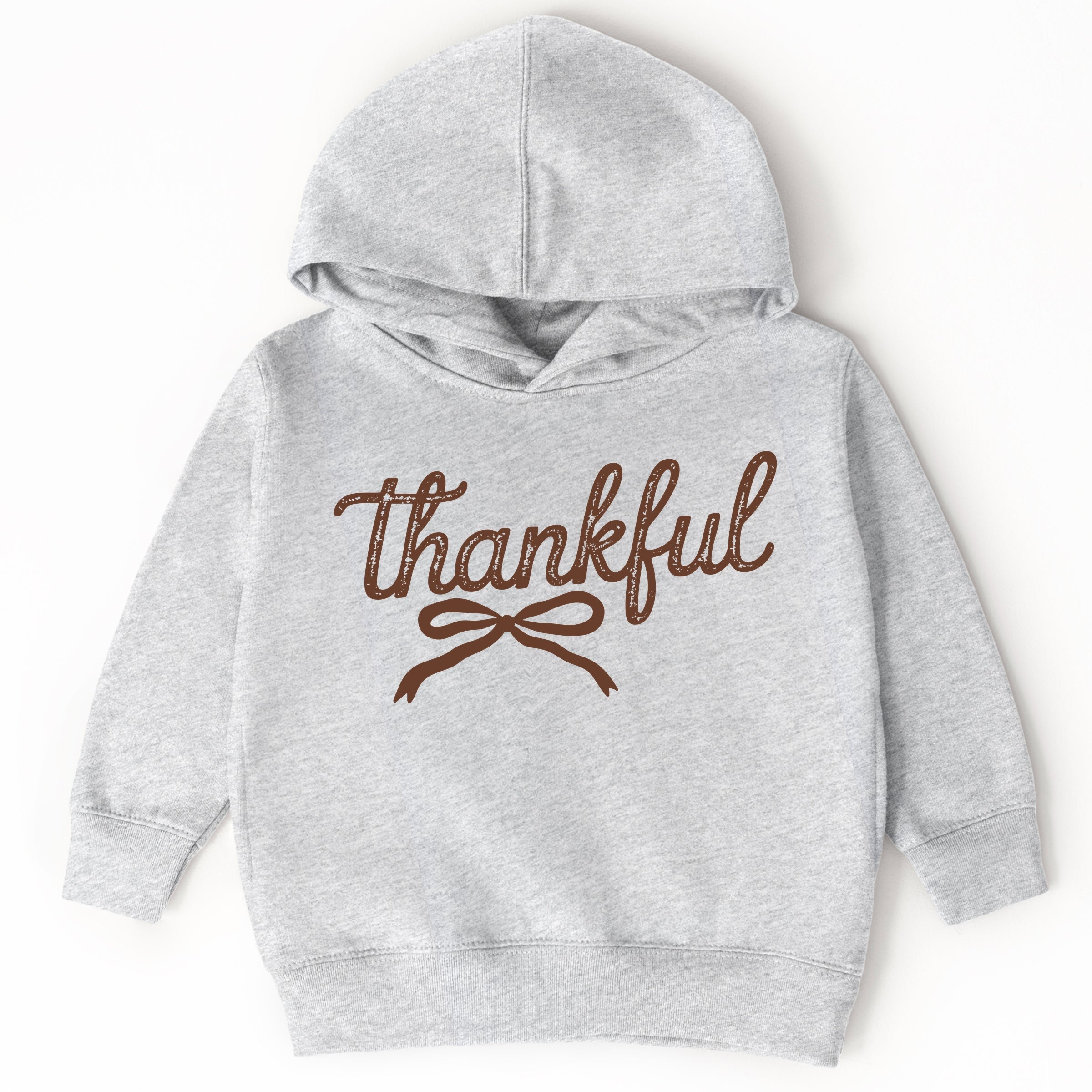 Thankful Coquette Distressed - Toddler Hoodie and Youth Graphic Hoodie