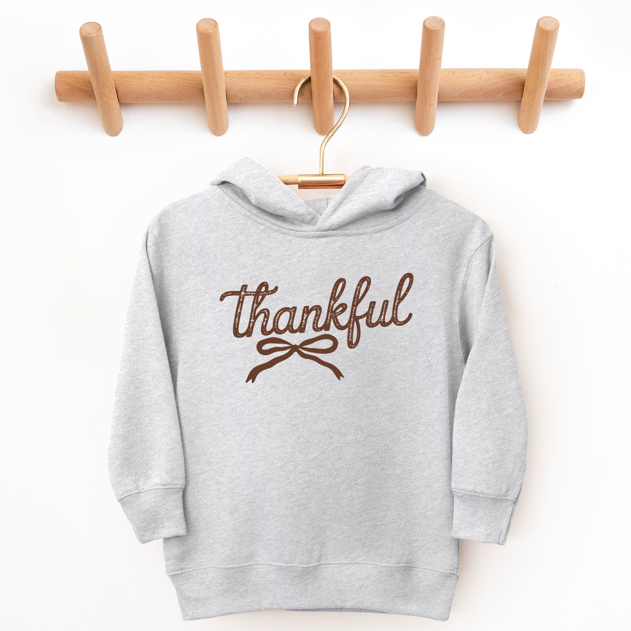 Thankful Coquette Distressed - Toddler Hoodie and Youth Graphic Hoodie
