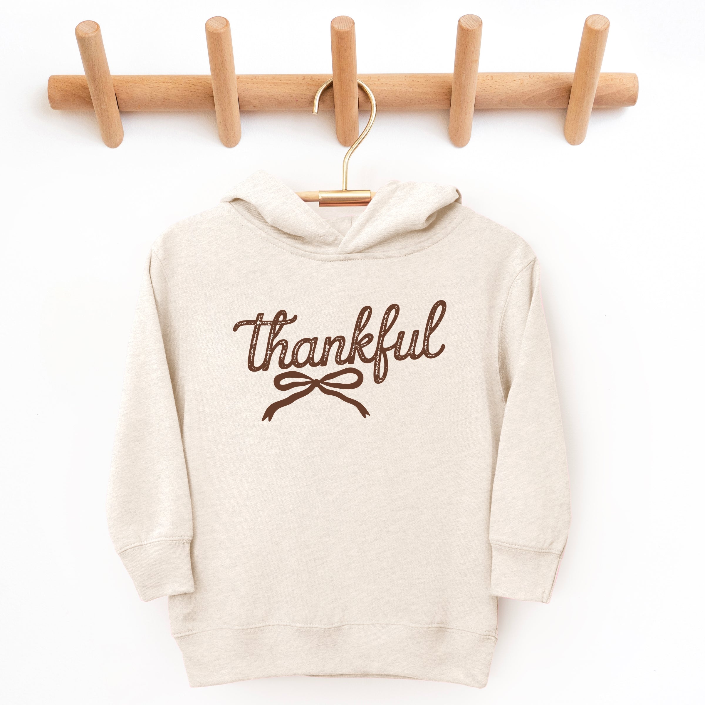 Thankful Coquette Distressed - Toddler Hoodie and Youth Graphic Hoodie