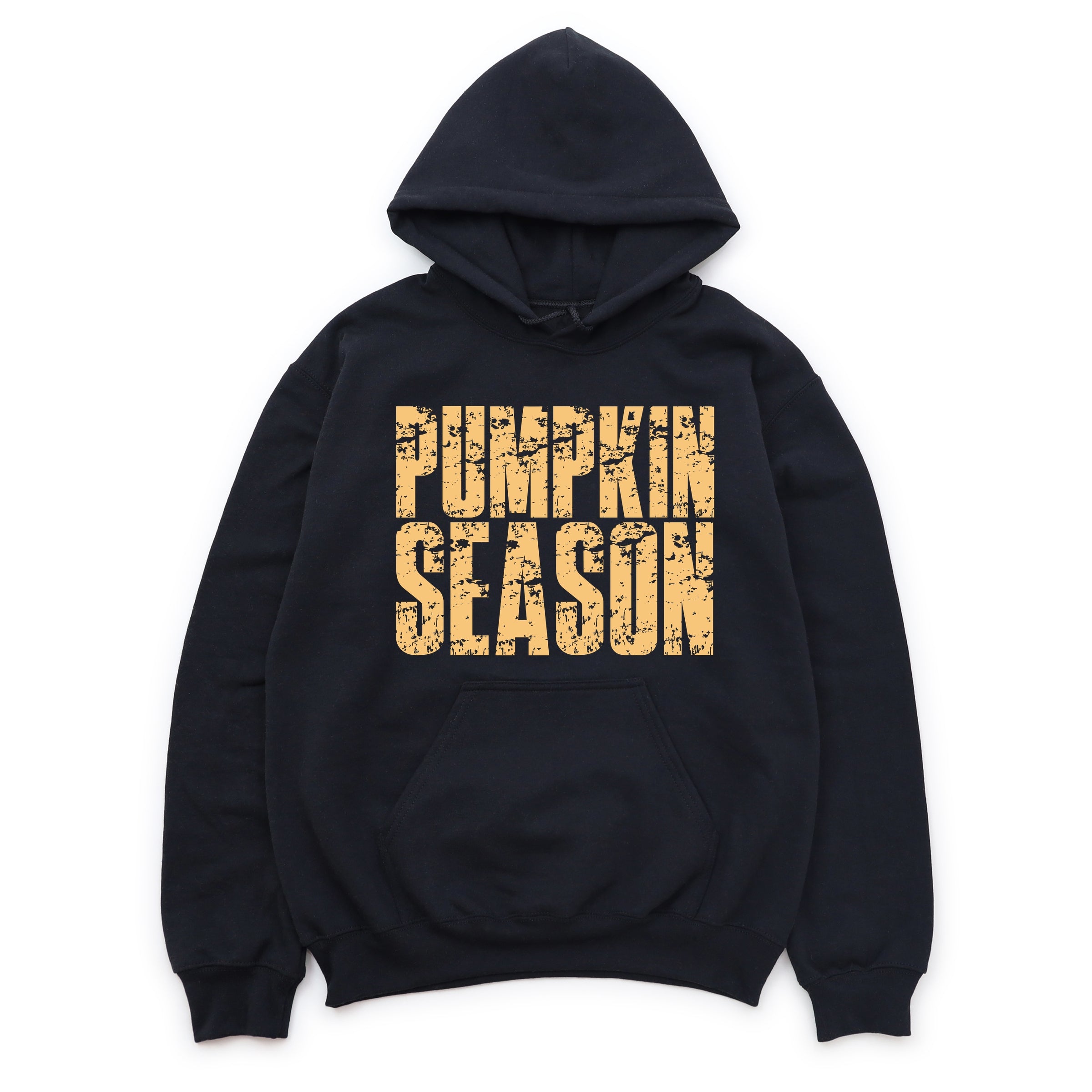 Pumpkin Season Block Distressed - Women's Graphic Hoodie