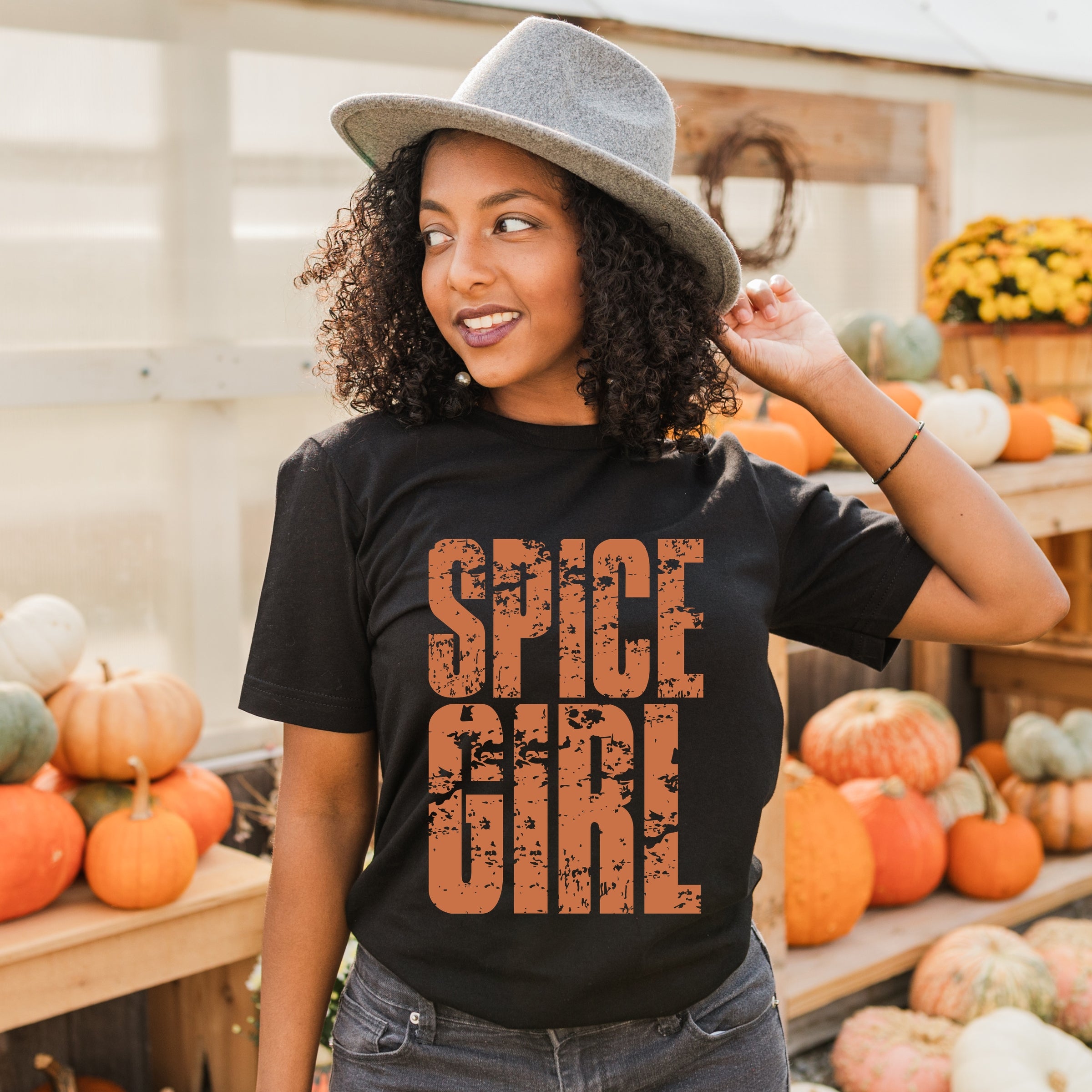 Spice Girl Block Distressed - Women's Short Sleeve Graphic T-Shirt