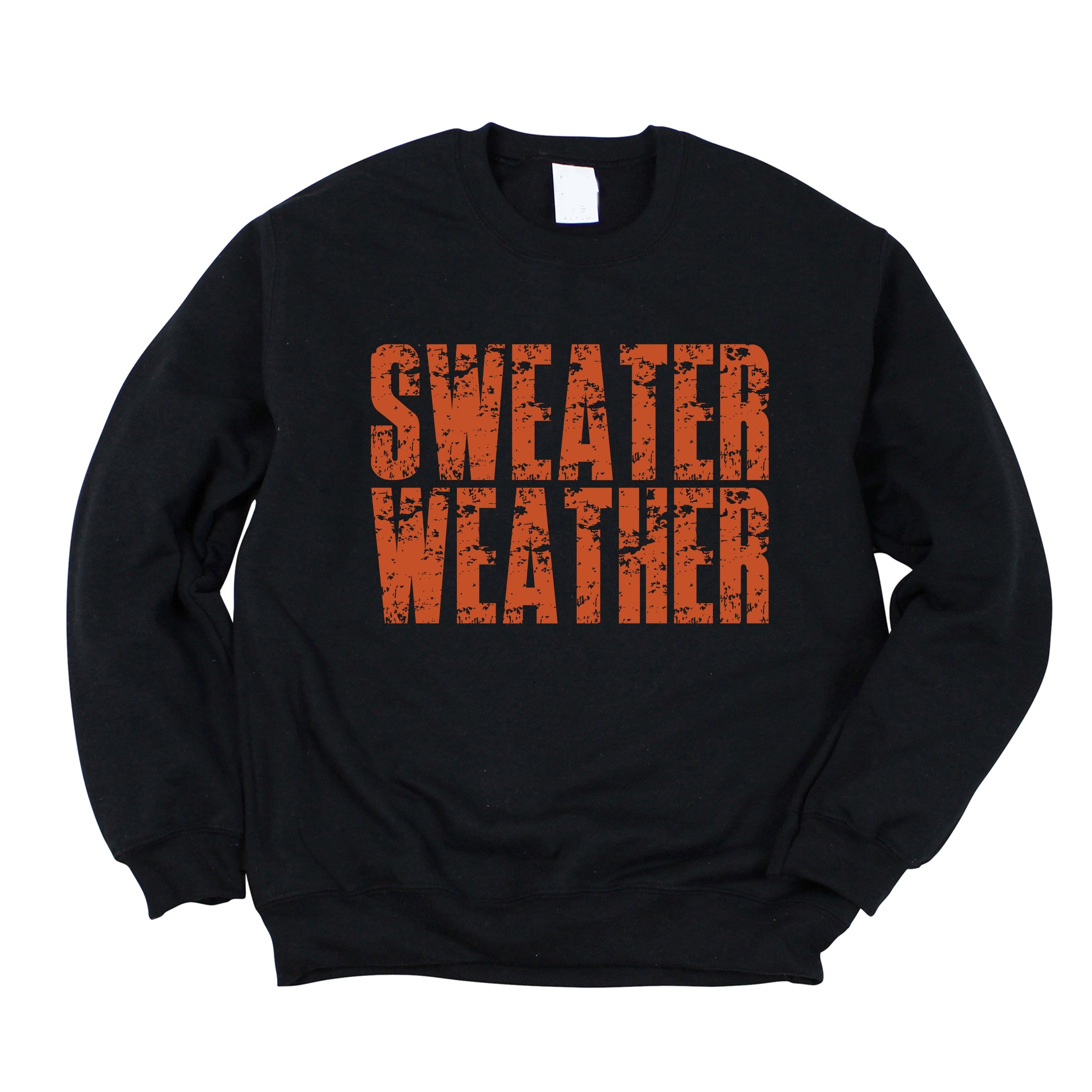 Sweater Weather Block Distressed - Women's Graphic Sweatshirt