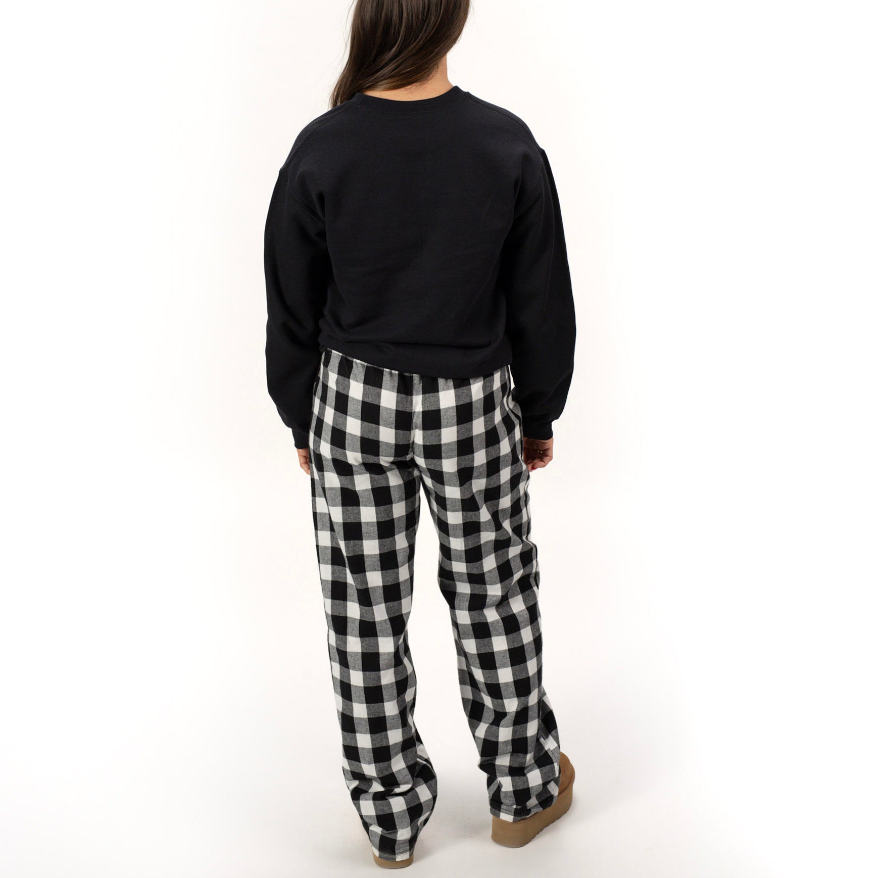 Always Cold Bold | Plaid Pajama Sweatshirt Set