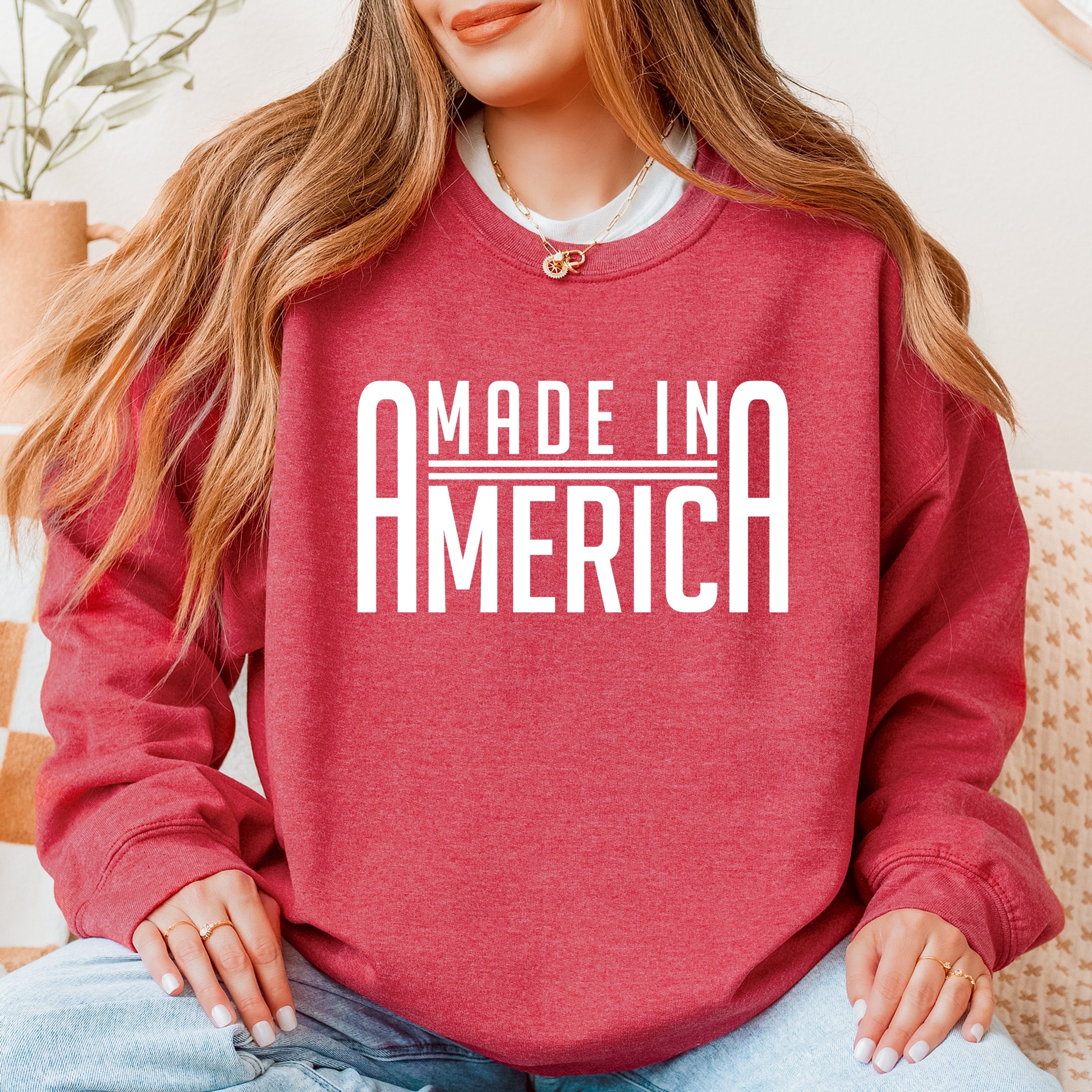 22429W_F-SWT Heather Red