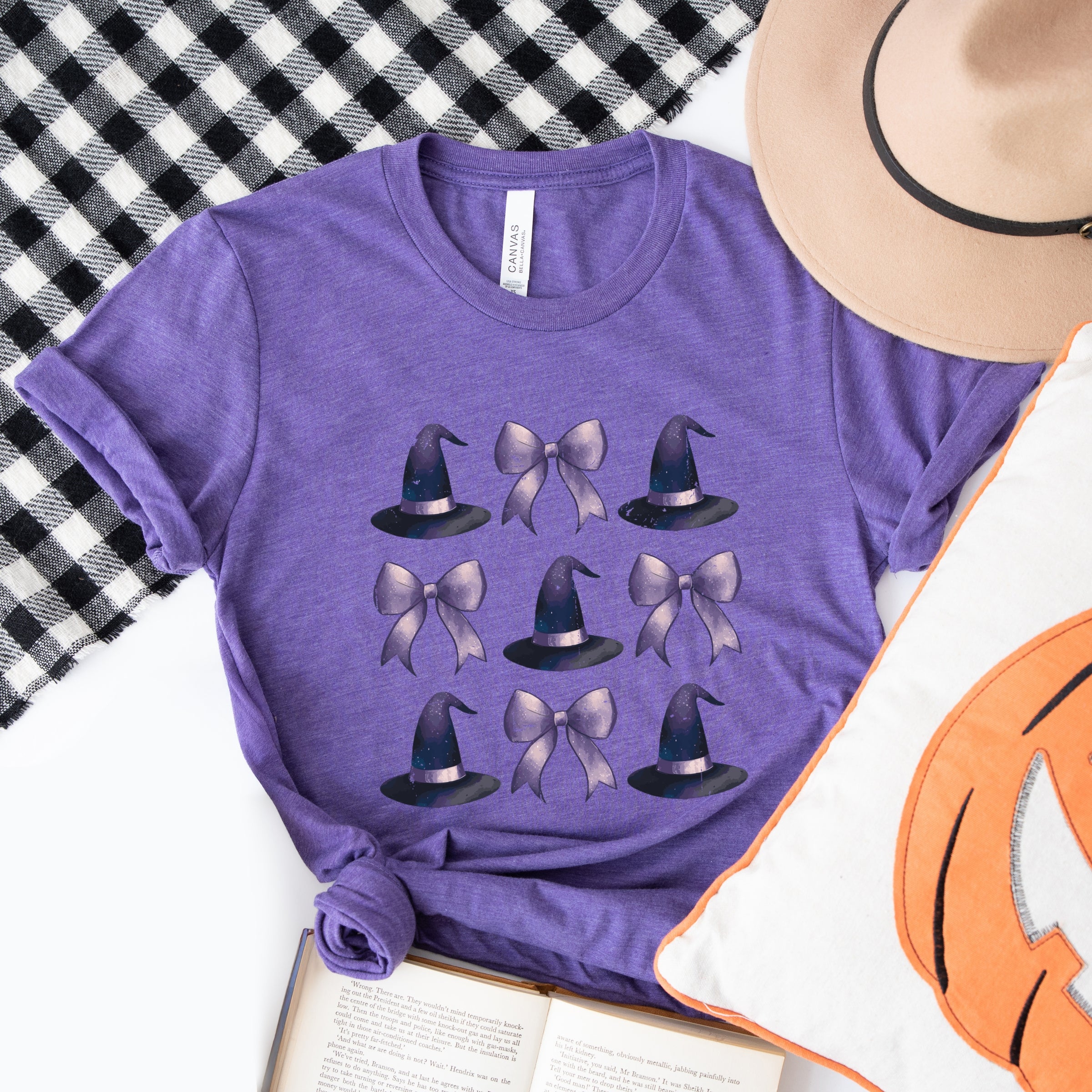 Coquette Witch Hat Collage - Women's Short Sleeve Graphic T-Shirt