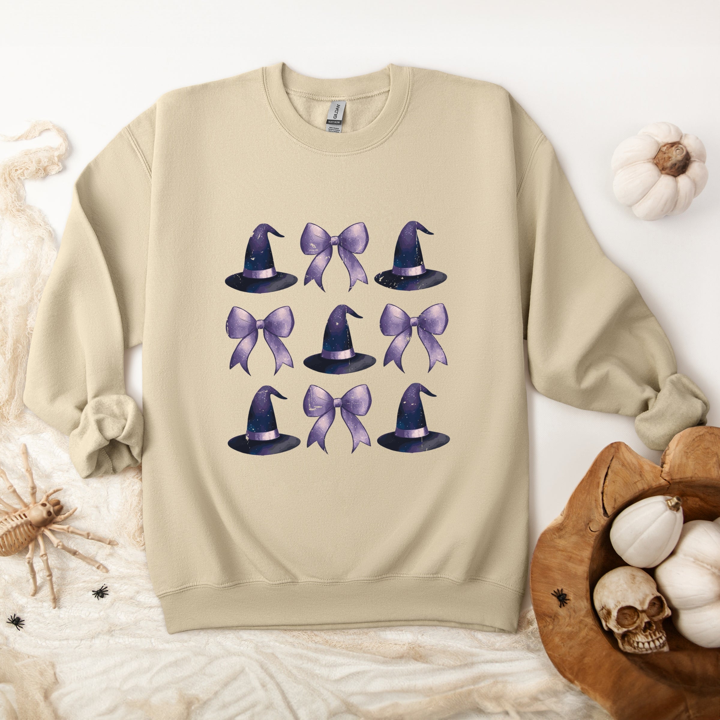 Coquette Witch Hat Collage - Women's Graphic Sweatshirt